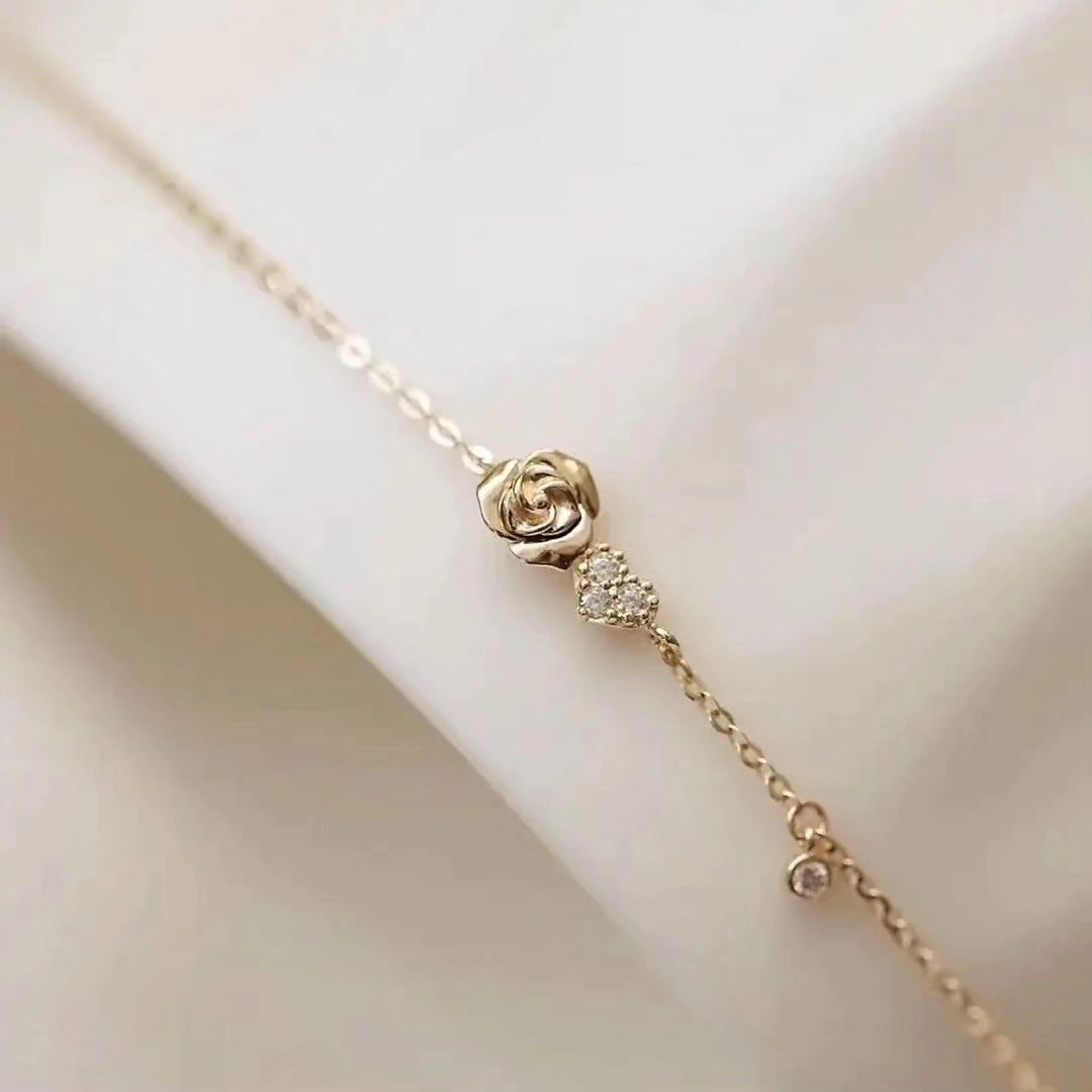 Rose Heart Bracelet