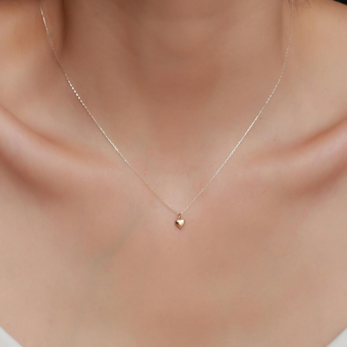 Mini collier cœur massif