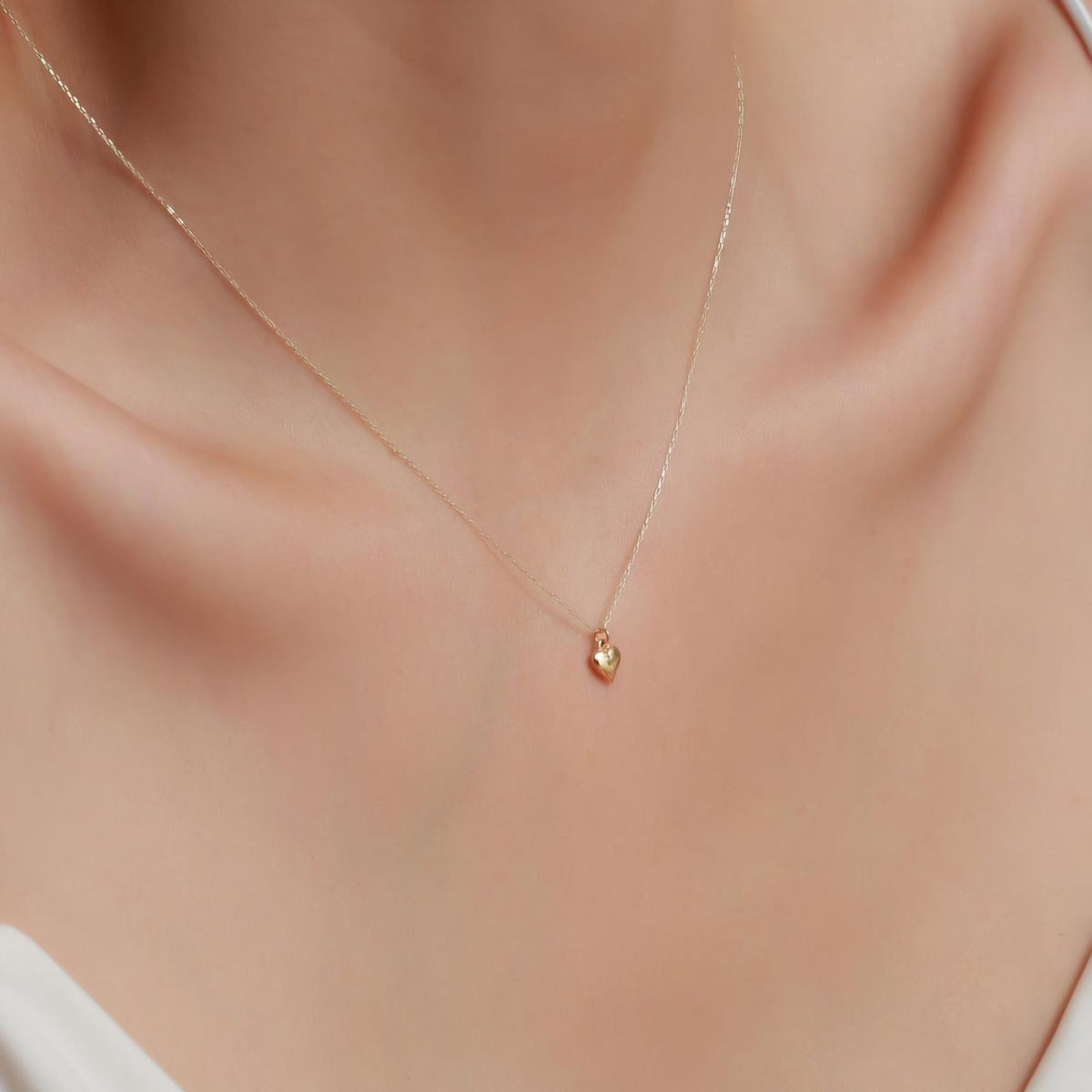 Mini collier cœur massif
