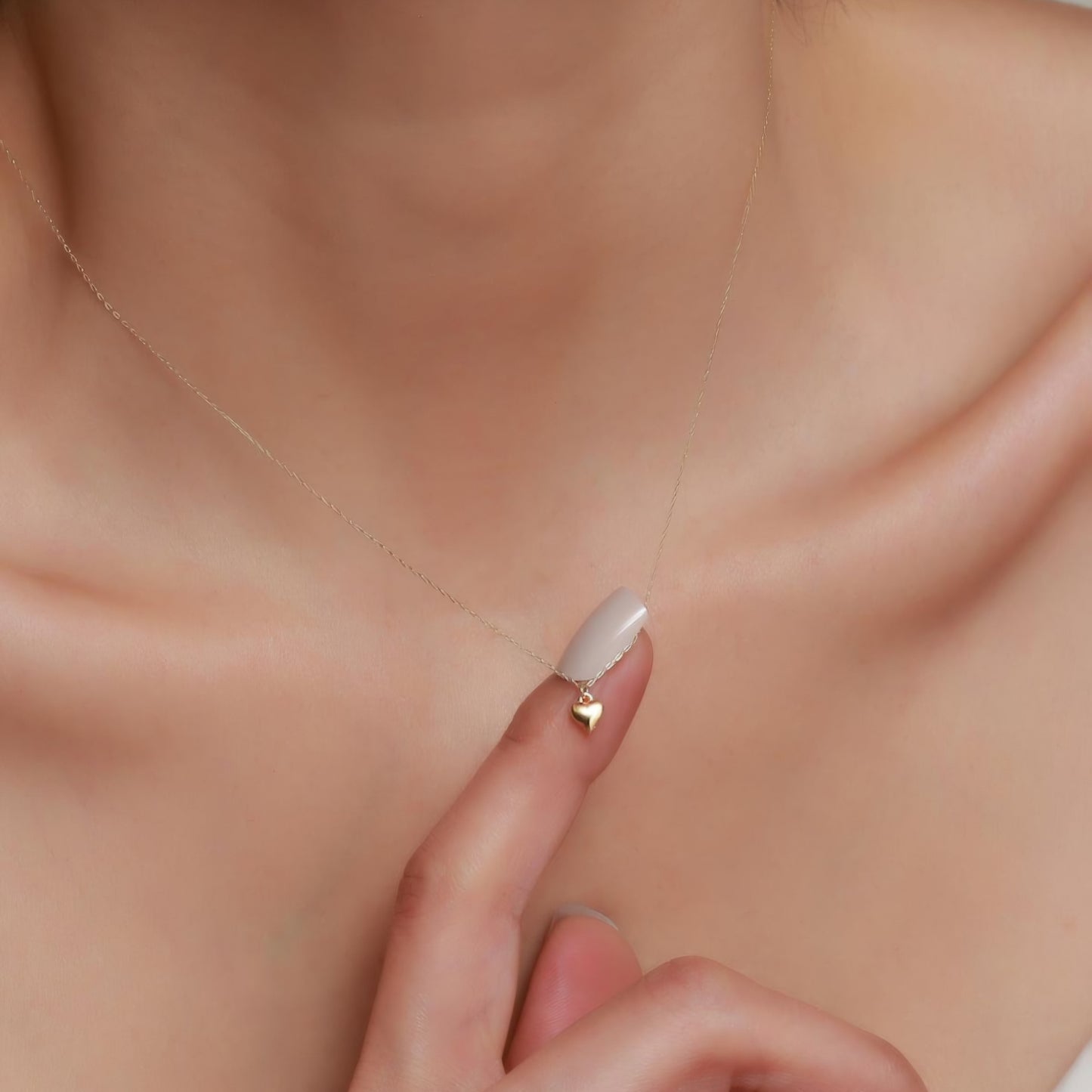 Mini collier cœur massif