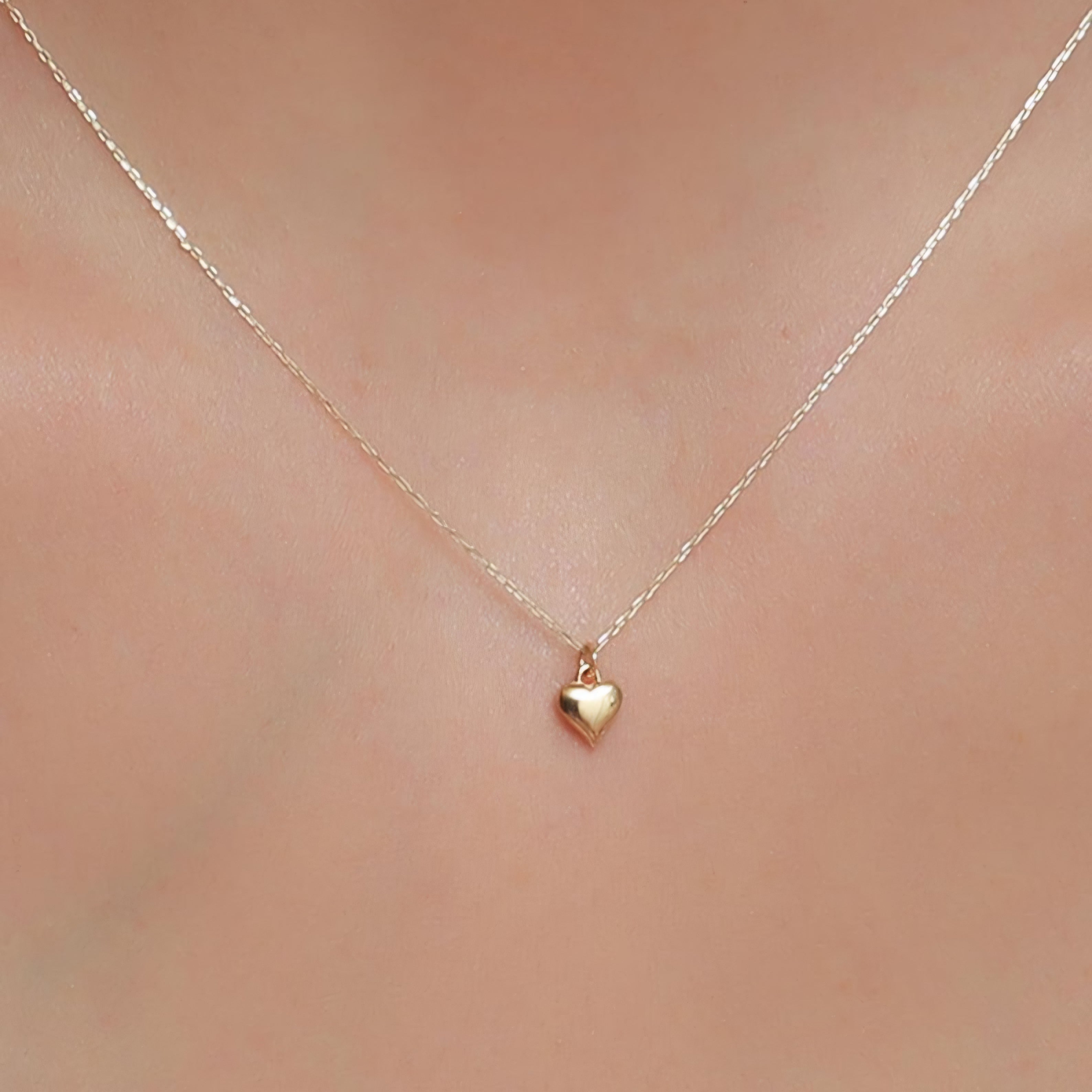 Mini collier cœur massif