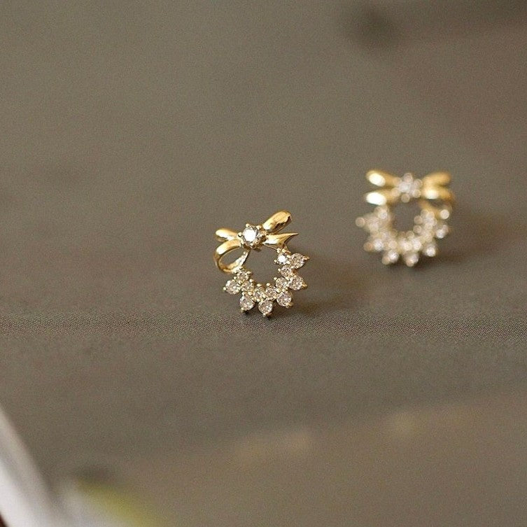 Crystal bow Earrings