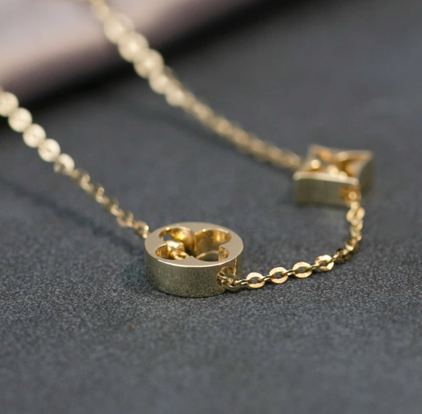 Monogram Station Bracelet