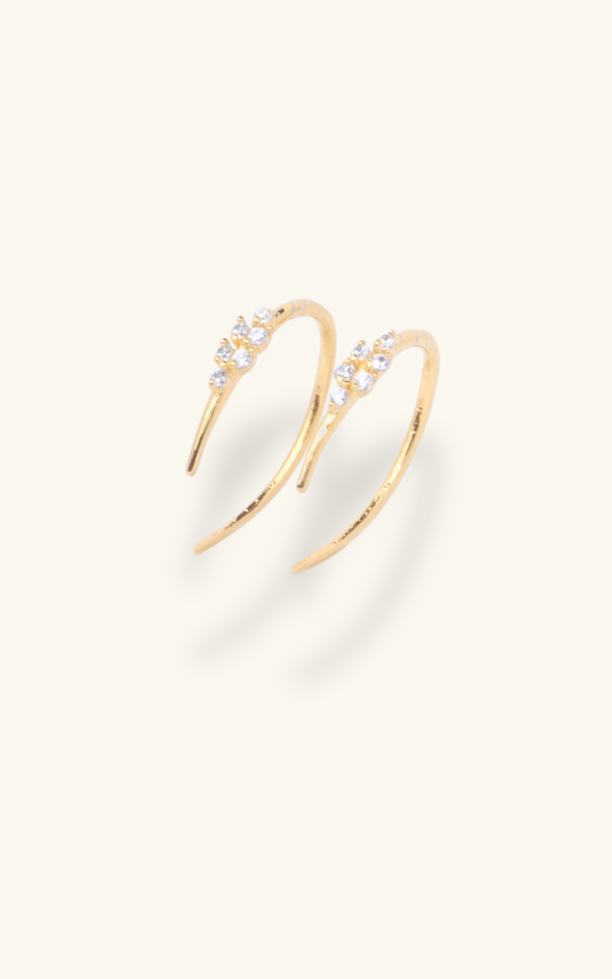 Linear Sparkle Hoops