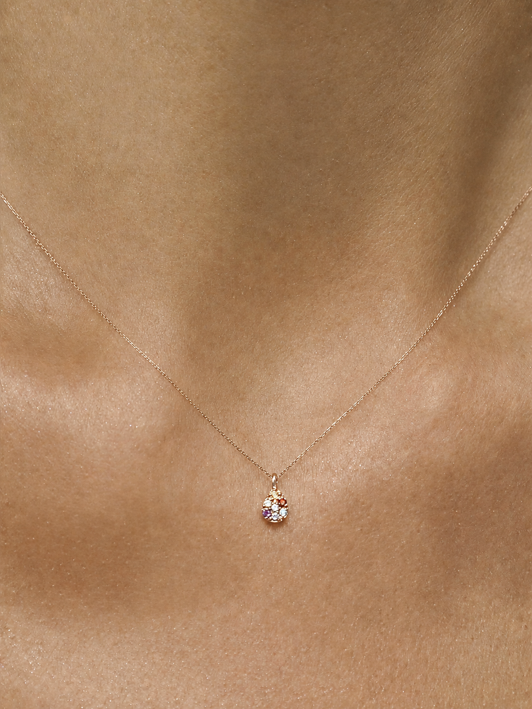 Multicolor Pear Necklace