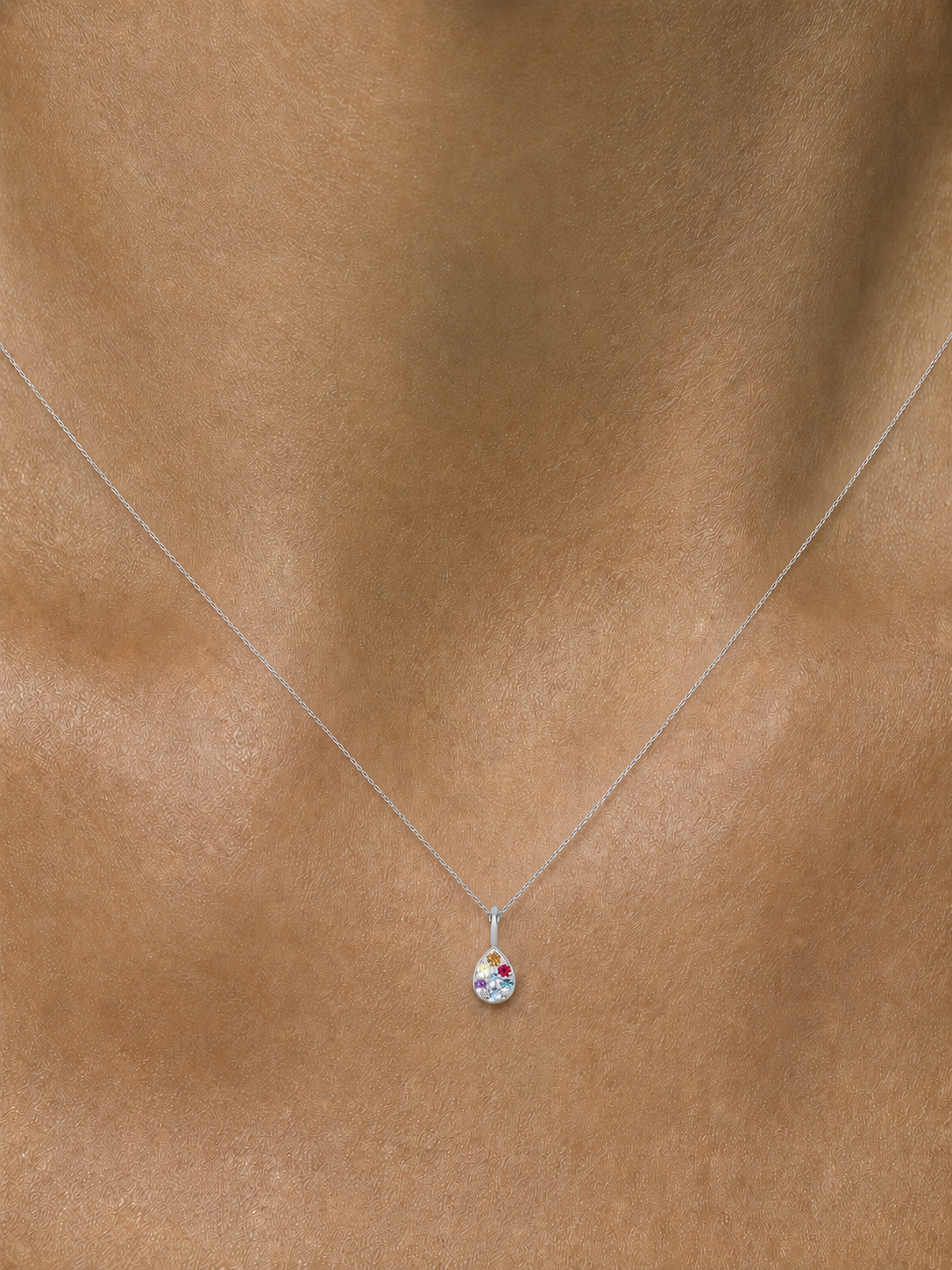 Multicolor Pear Necklace