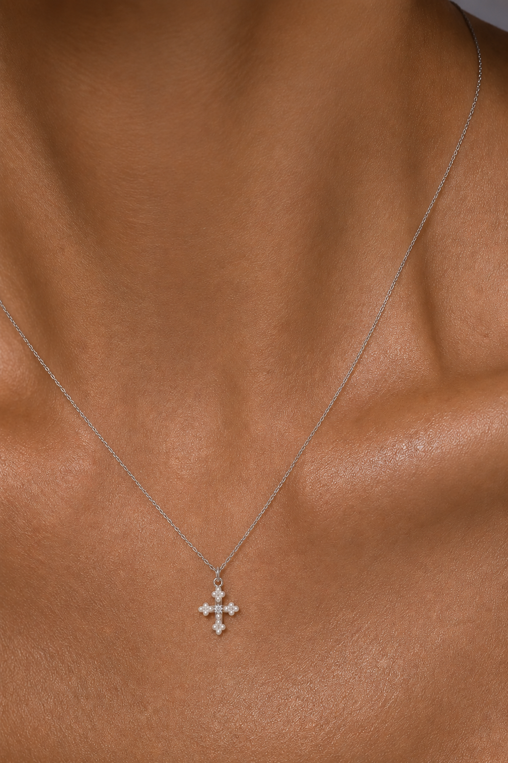 Pearl Cross necklace