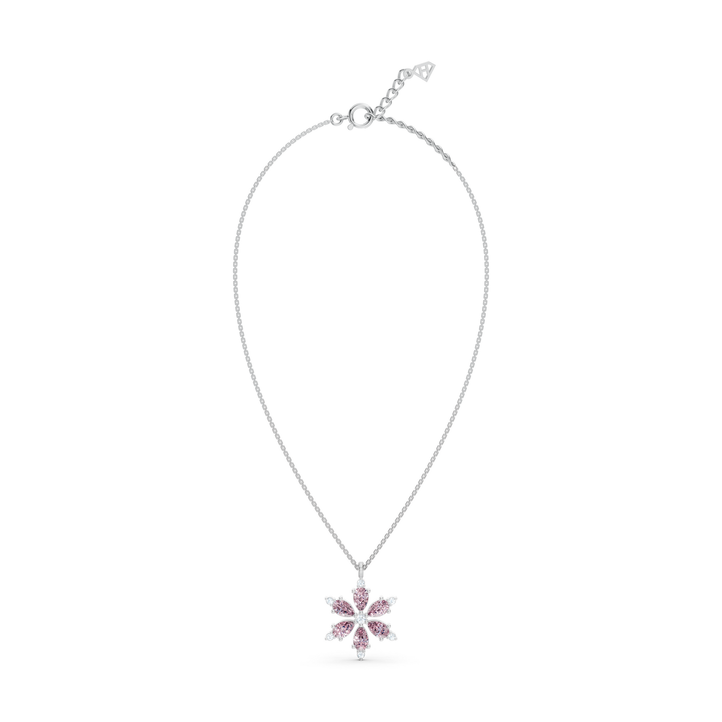 Amythest Snowflake Necklace