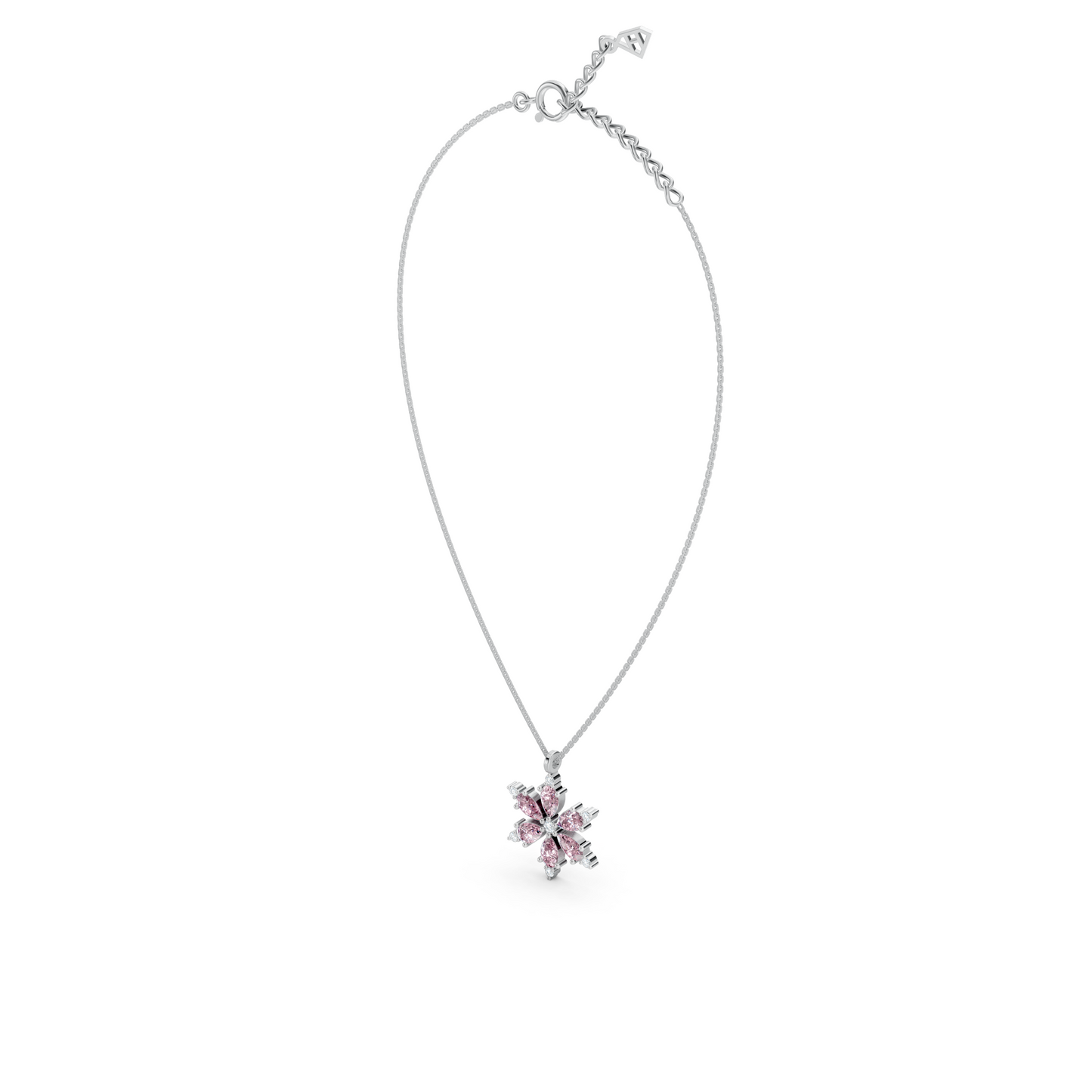 Amythest Snowflake Necklace