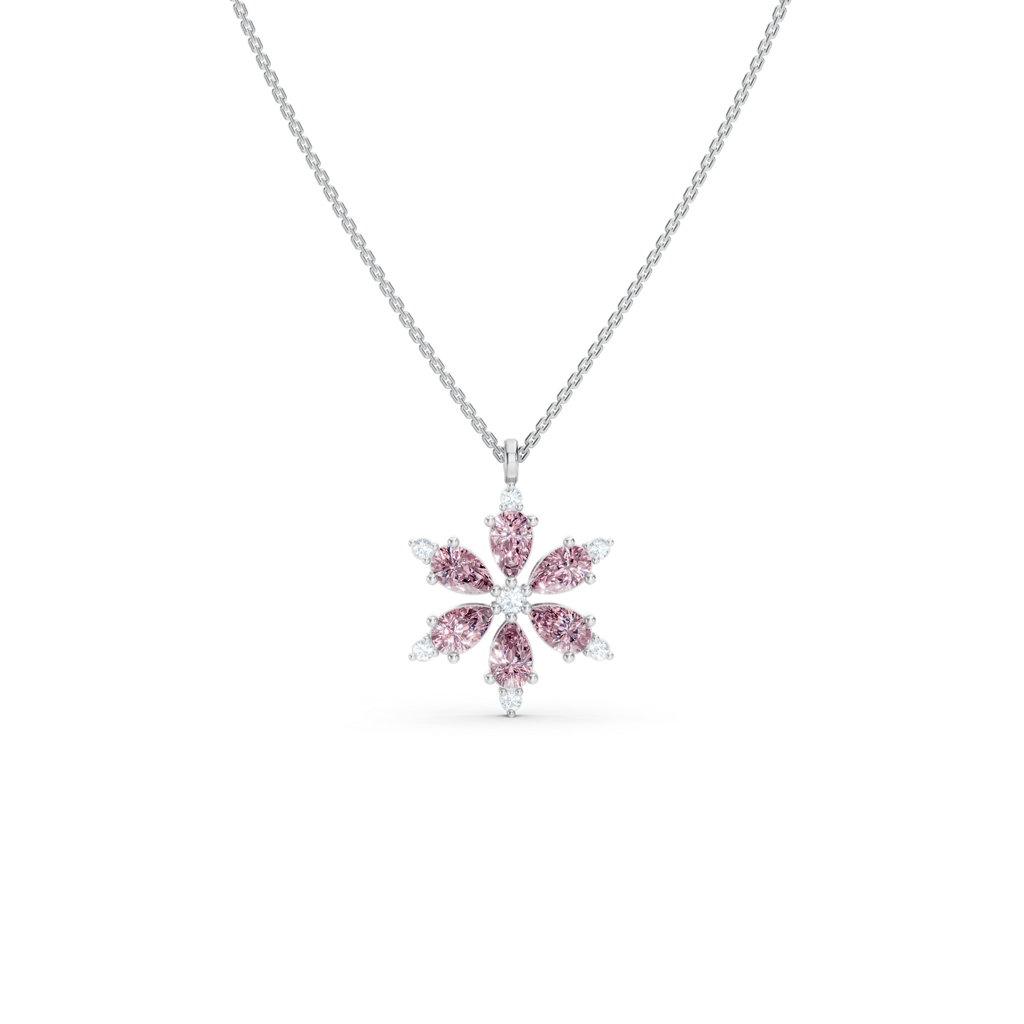 Amythest Snowflake Necklace