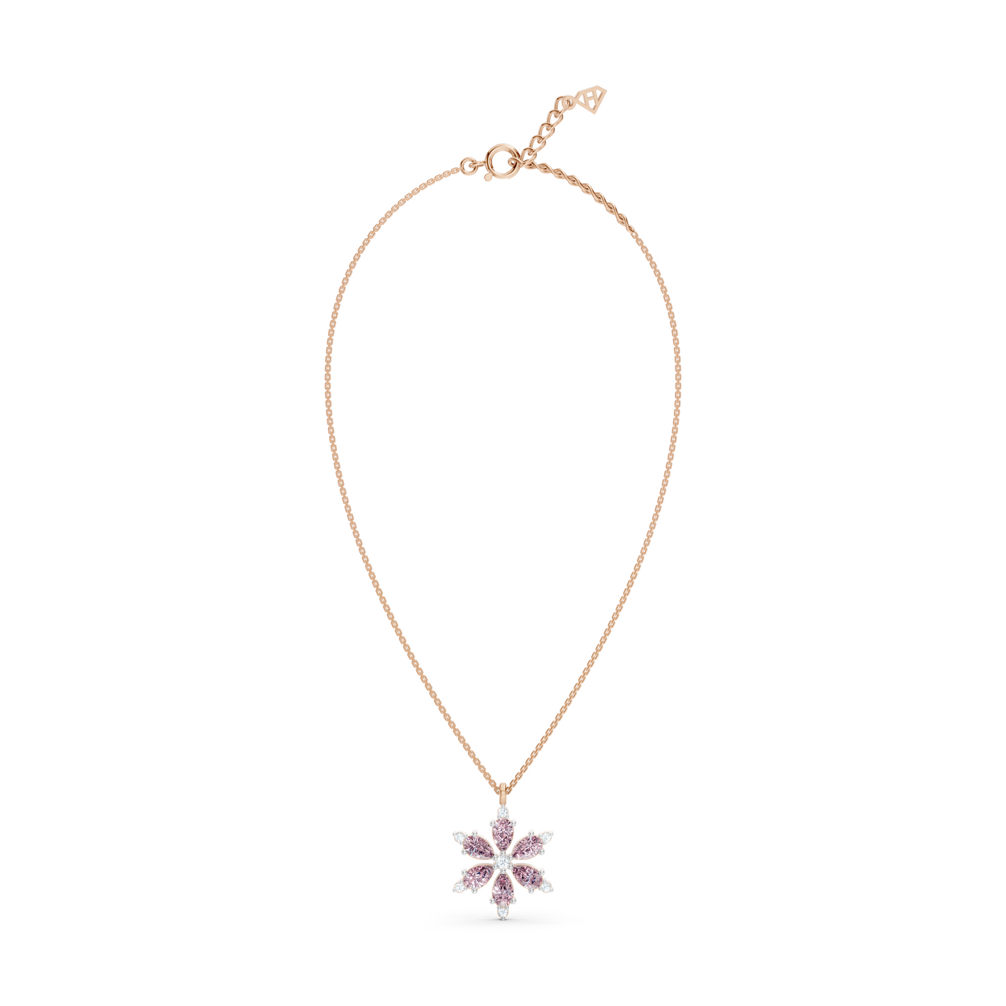 Amythest Snowflake Necklace
