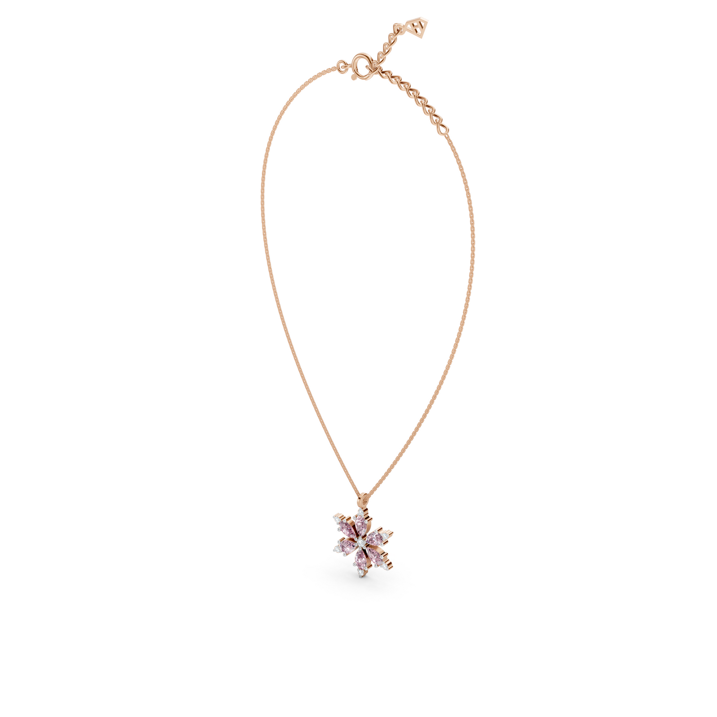 Amythest Snowflake Necklace