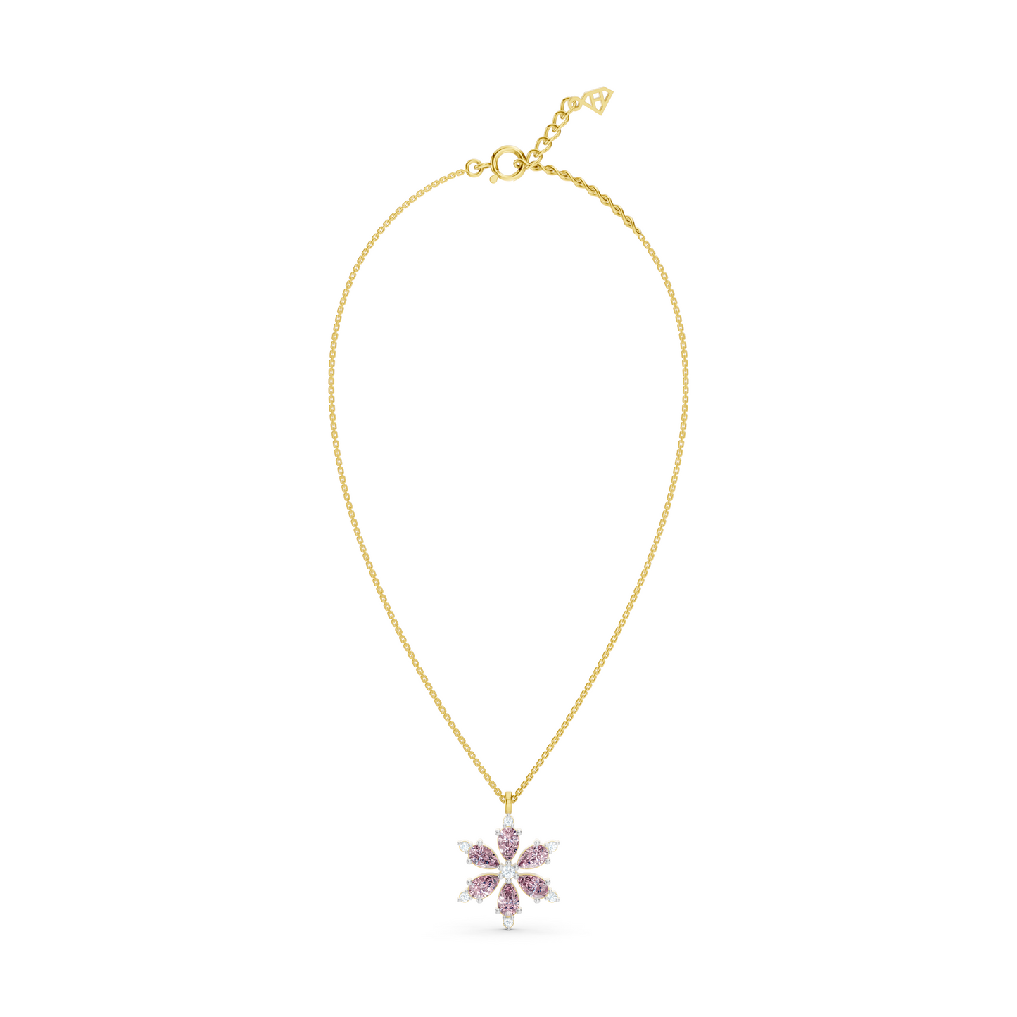 Amythest Snowflake Necklace