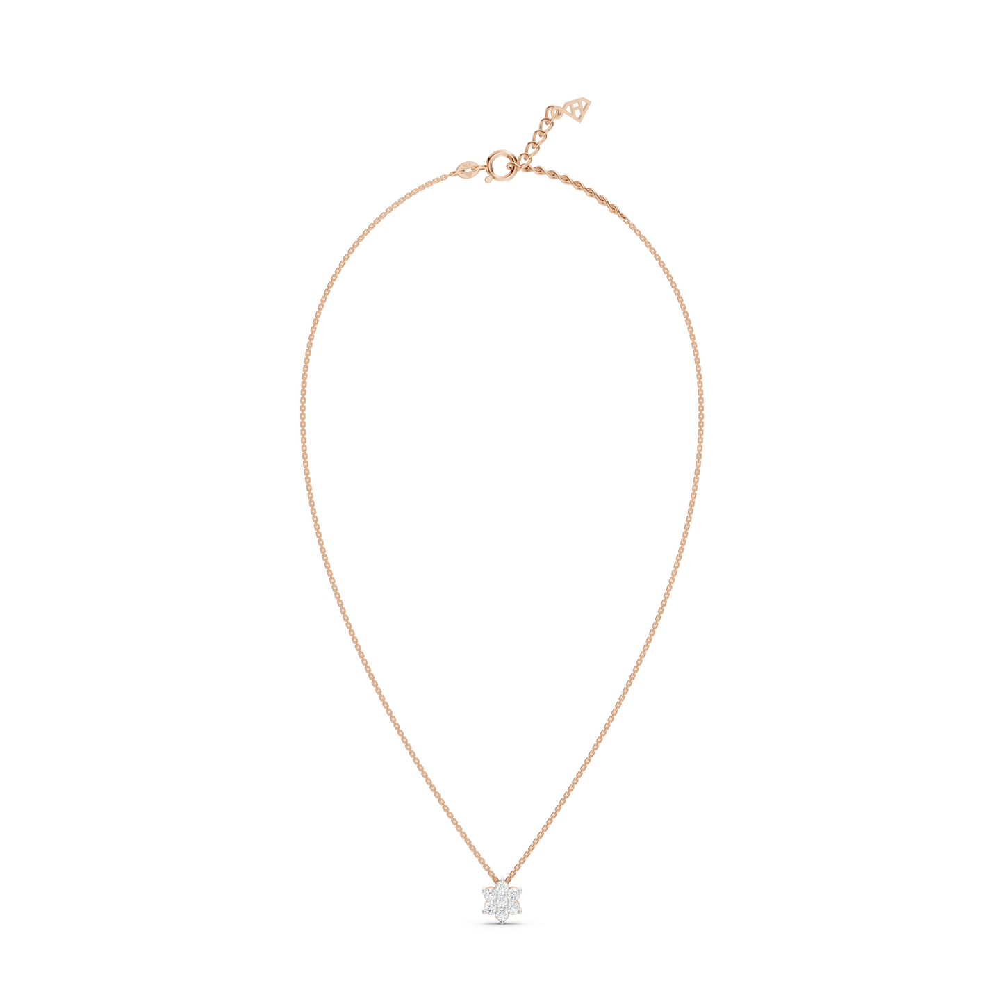 Collier délicat avec mini-fleurs