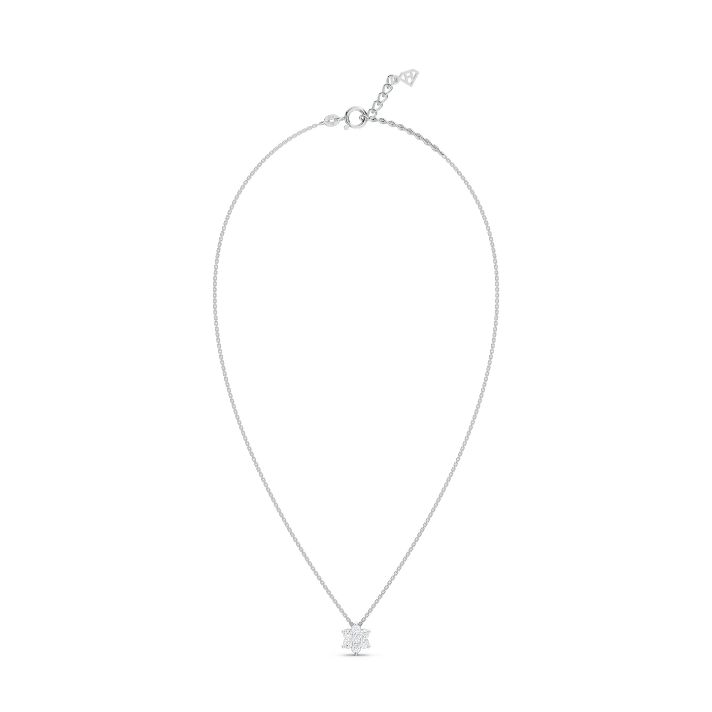 Collier délicat avec mini-fleurs