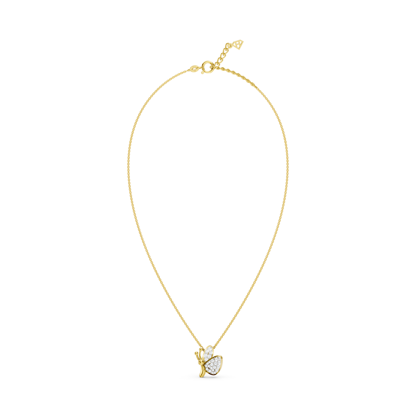 Collier papillon mignon et délicat