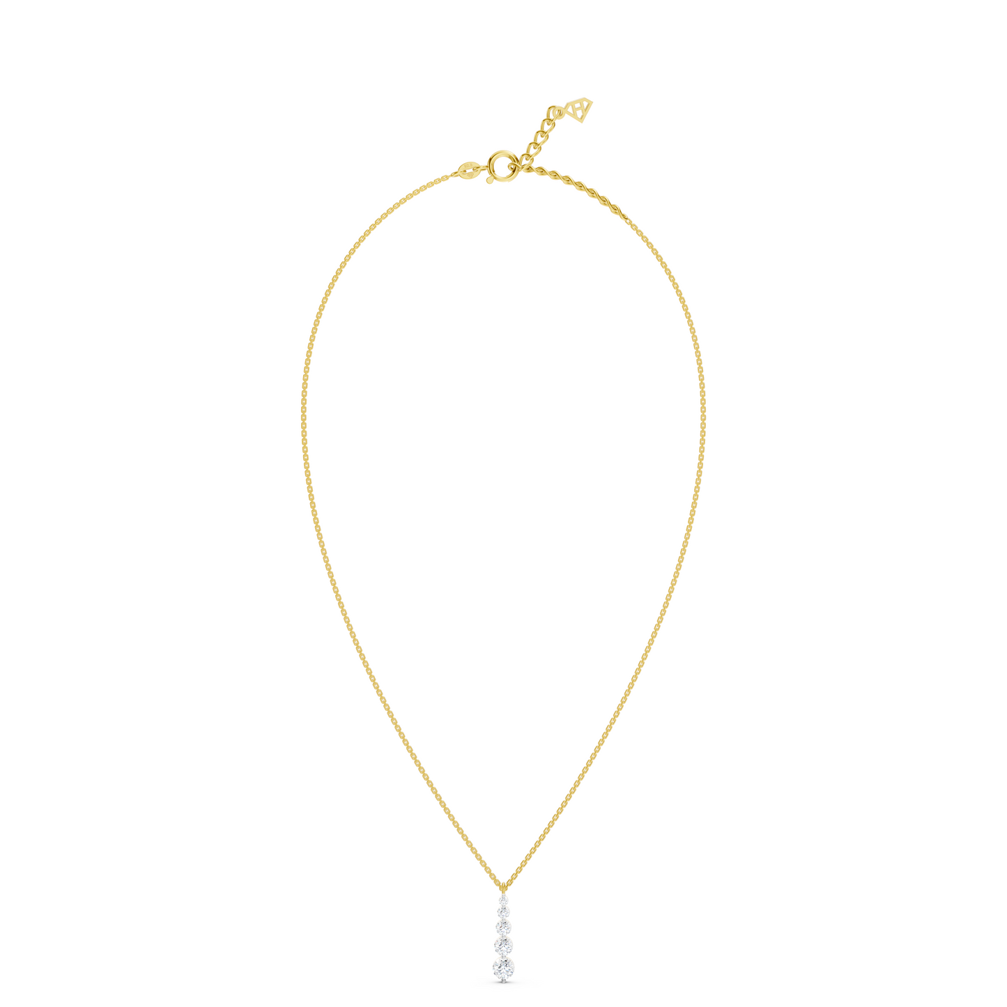 Collier 5 diamants