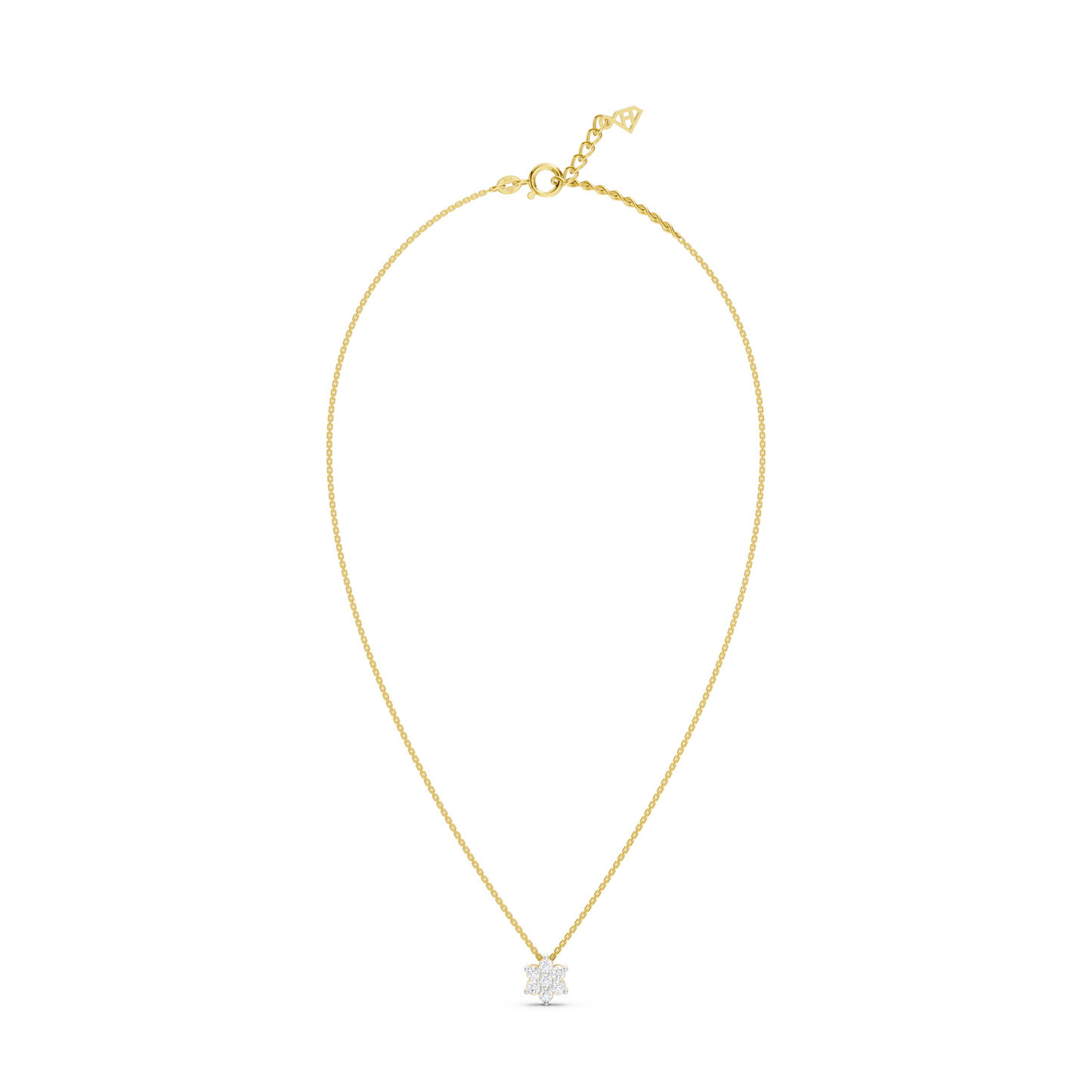 Collier délicat avec mini-fleurs