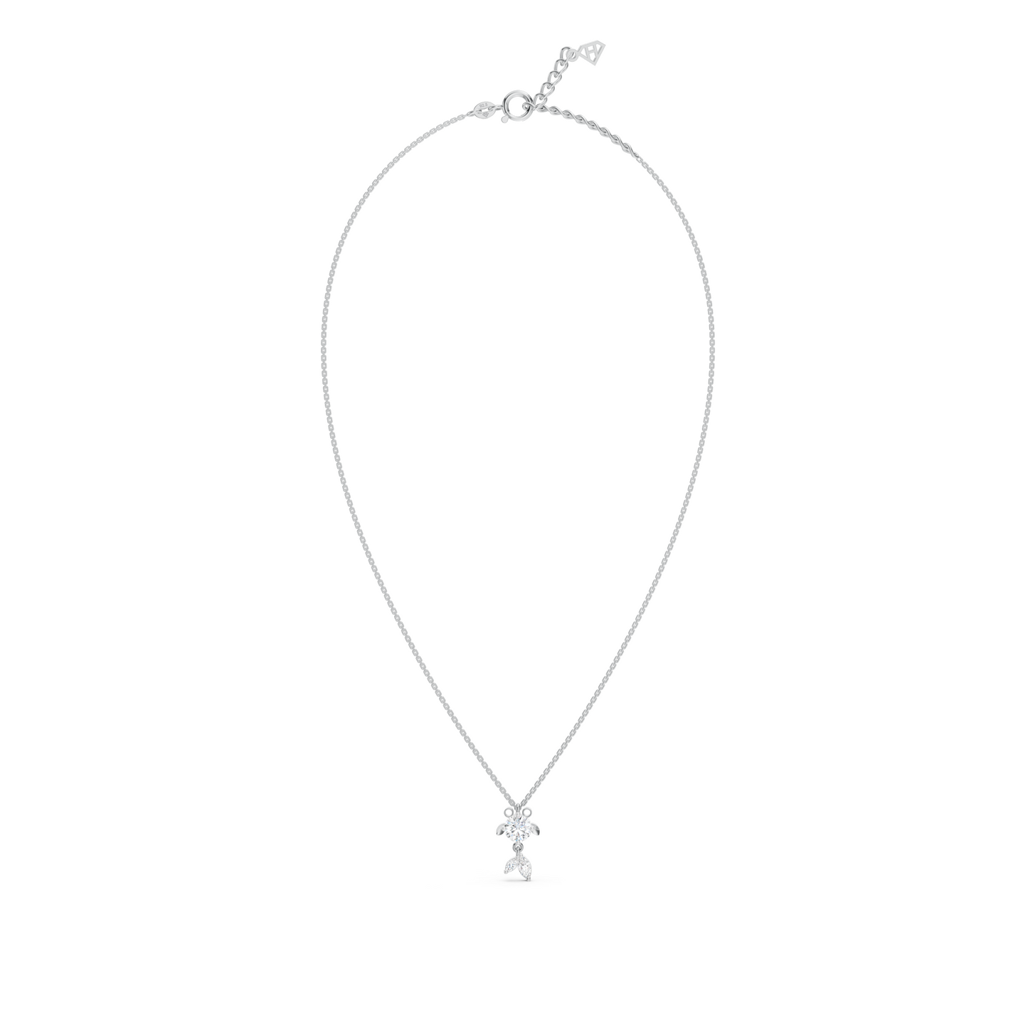 Solitaire Fish Necklace
