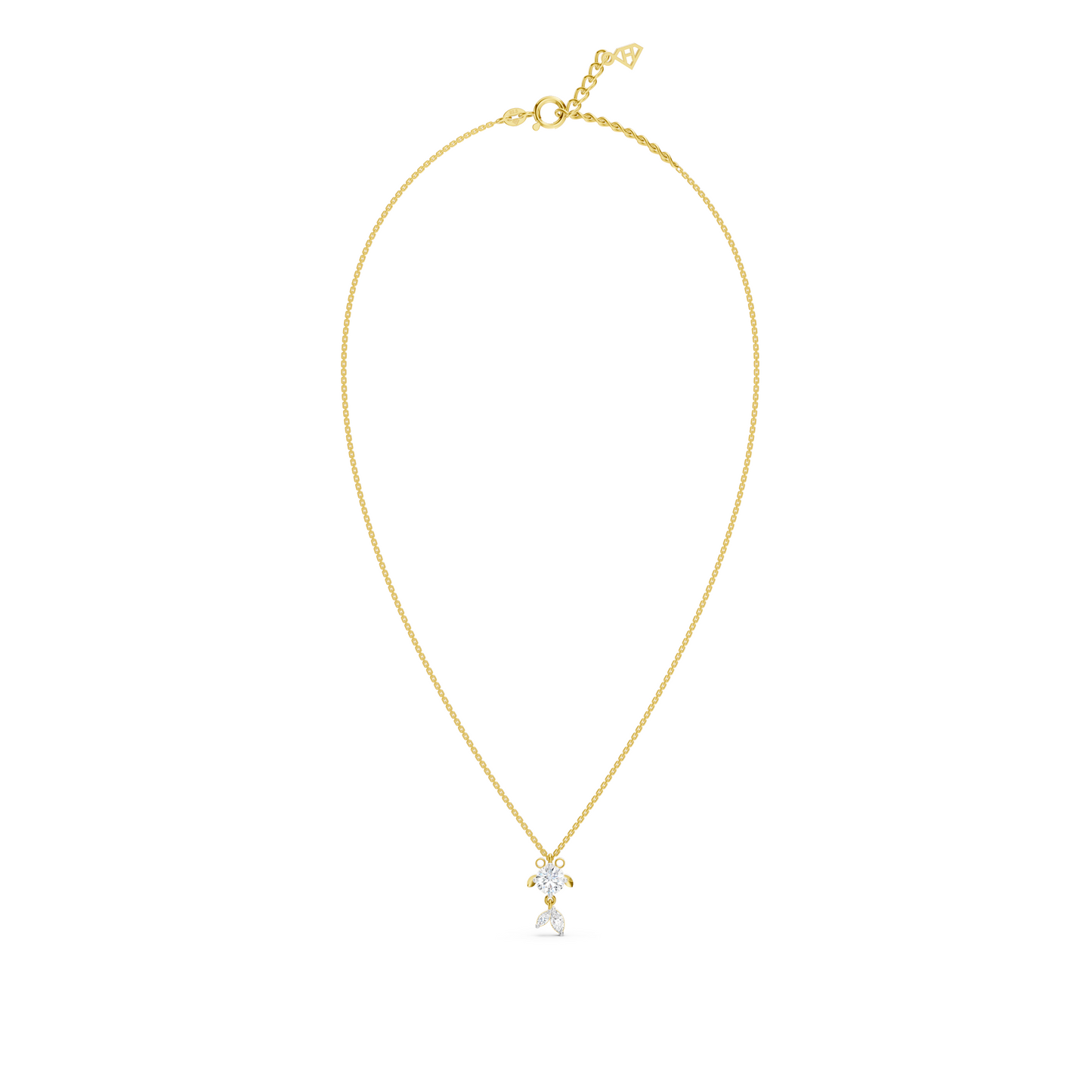 Solitaire Fish Necklace