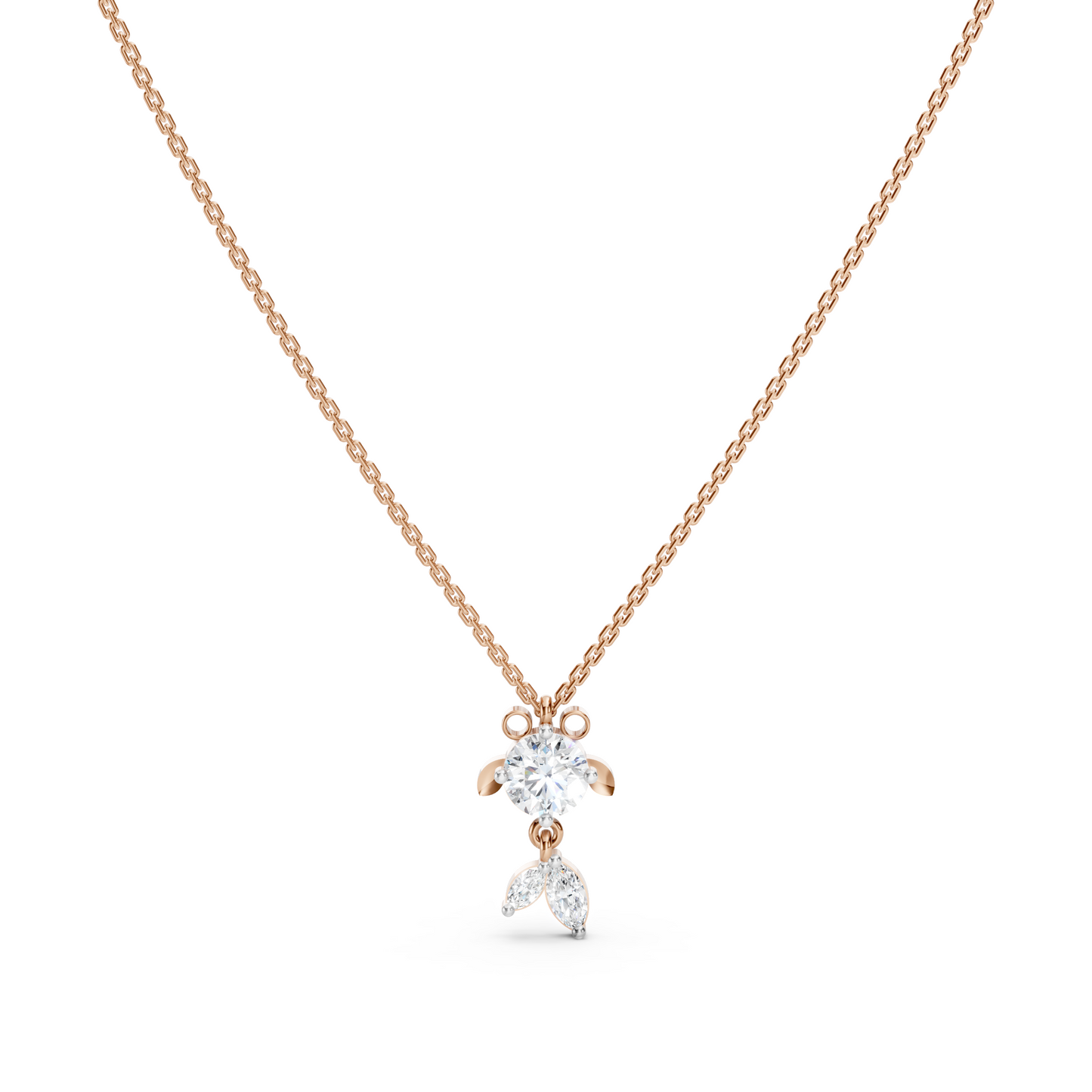 Solitaire Fish Necklace