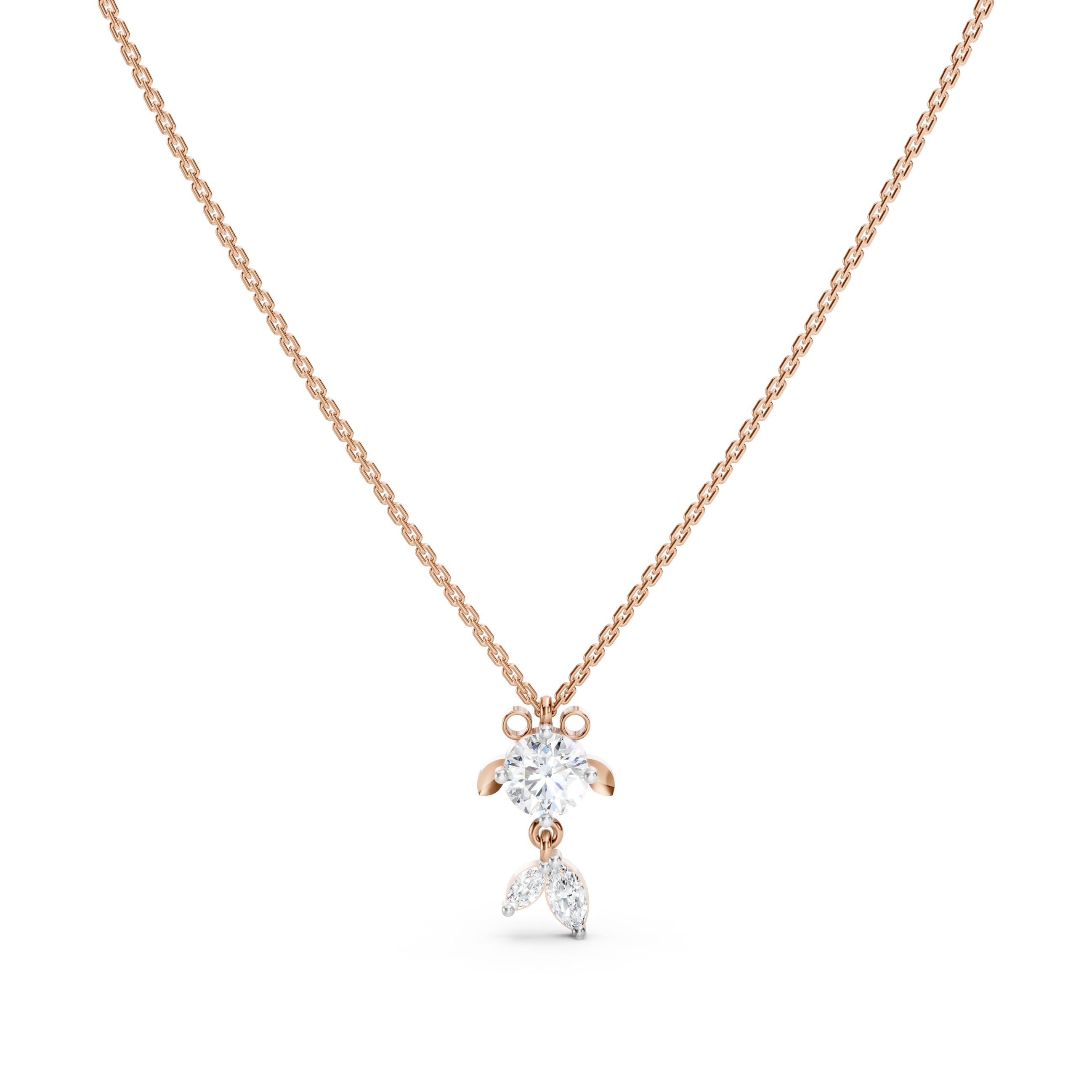 Solitaire Fish Necklace