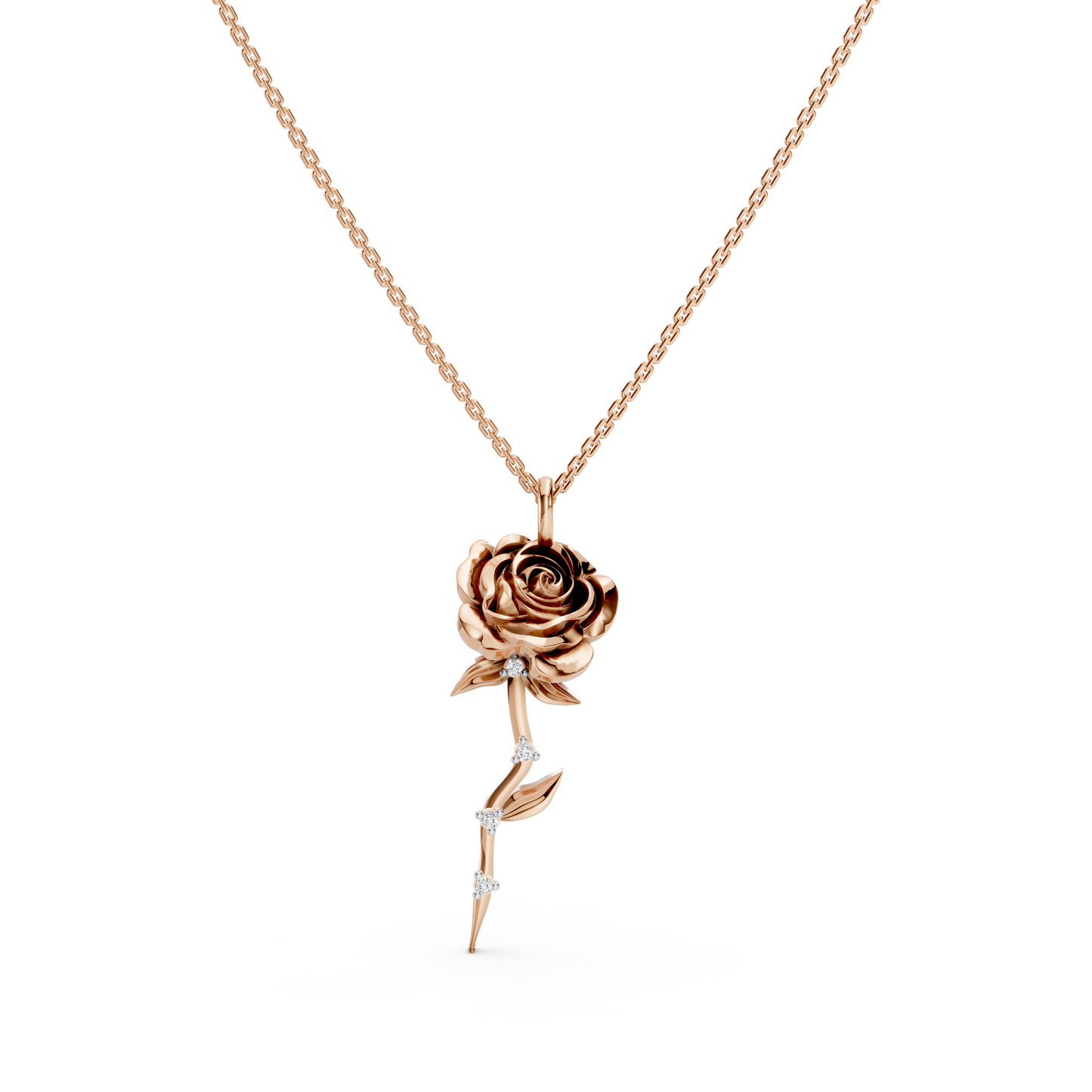 Rose Diamond Necklace