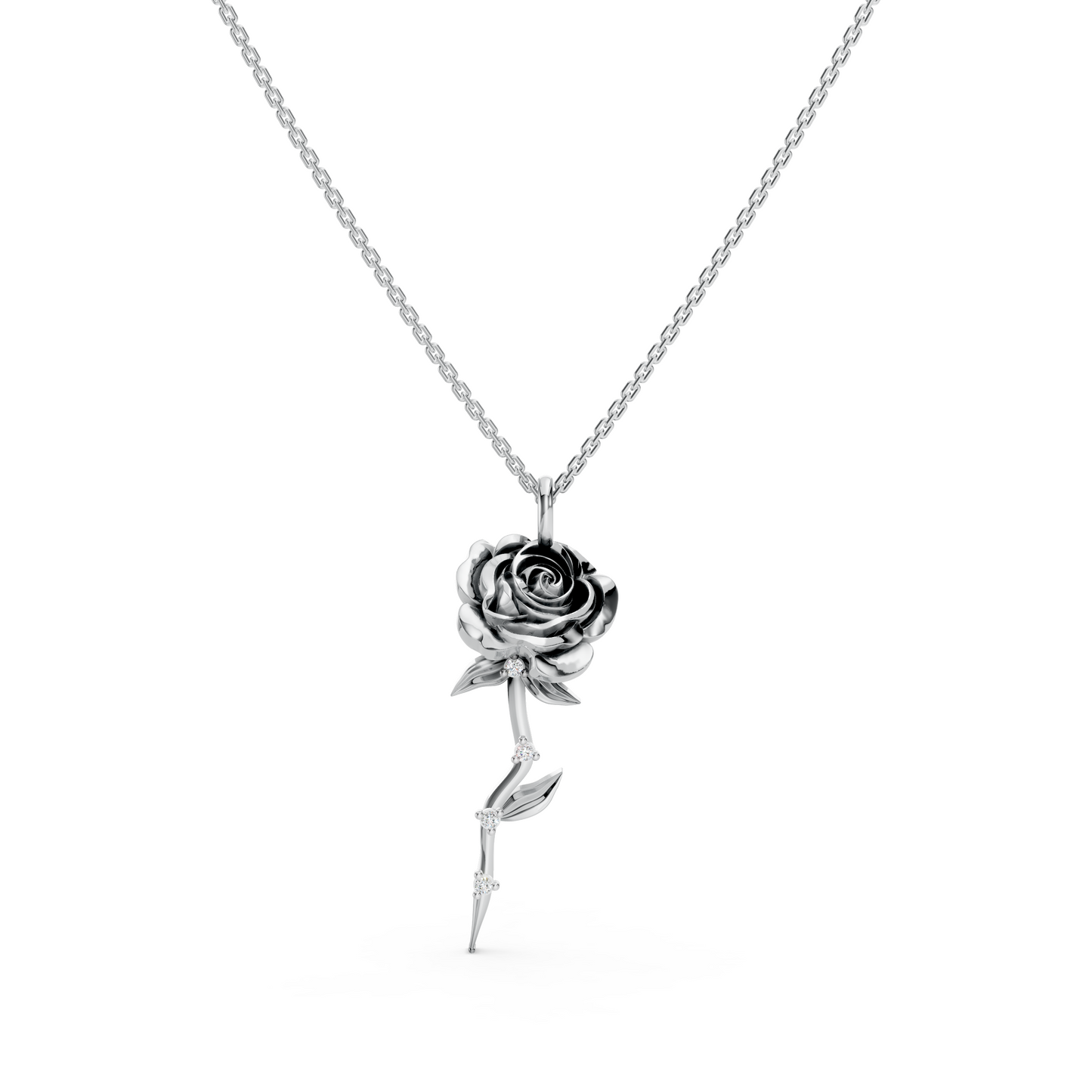 Rose Diamond Necklace