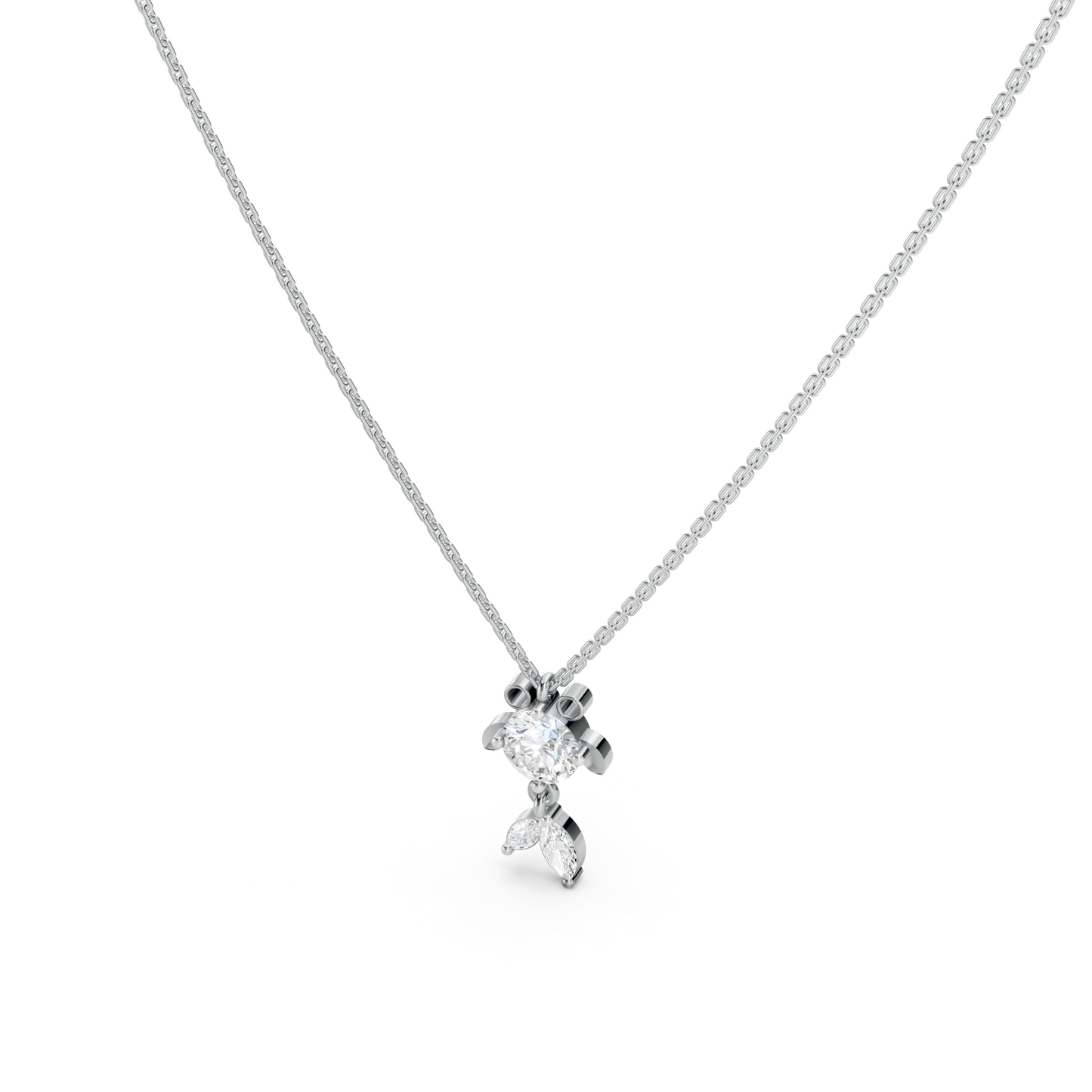 Solitaire Fish Necklace