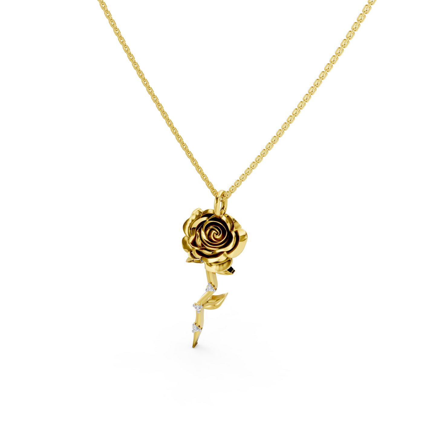 Rose Diamond Necklace