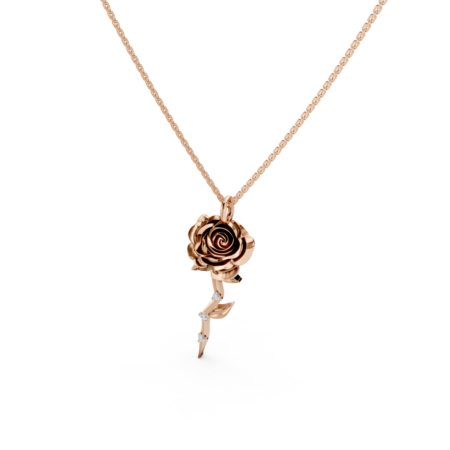 Rose Diamond Necklace