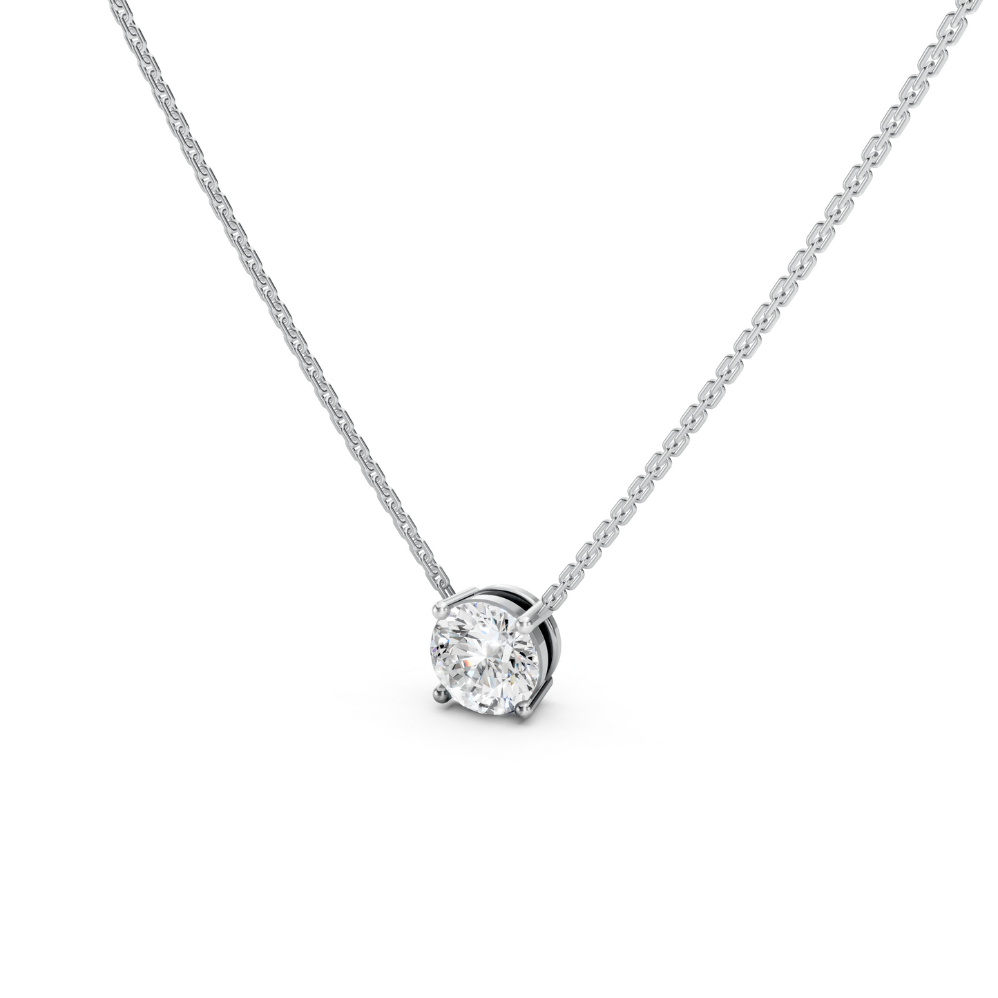 Dainty Solitaire Necklace