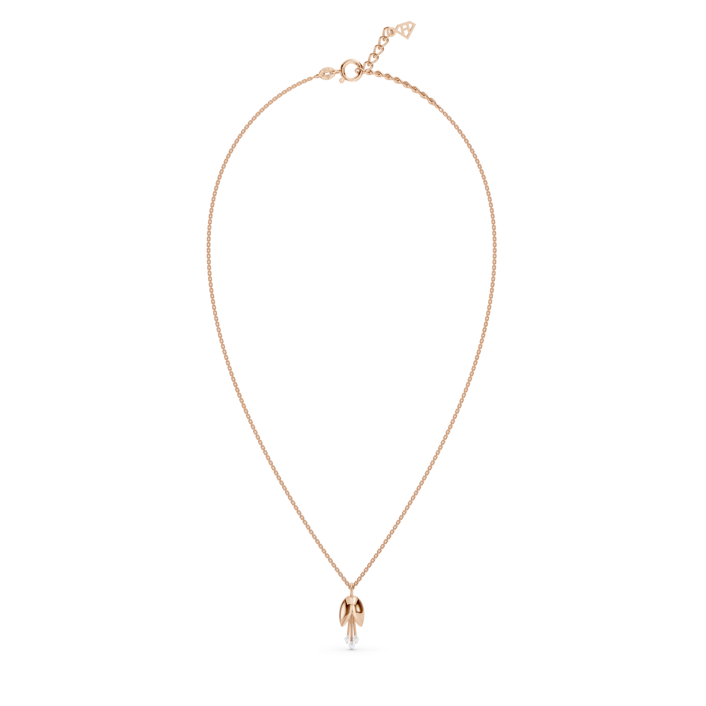 3 Diamond flower necklace