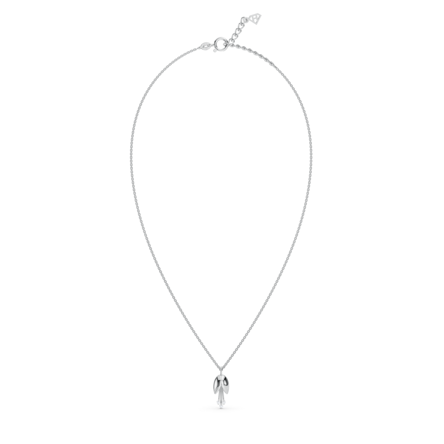 3 Diamond flower necklace