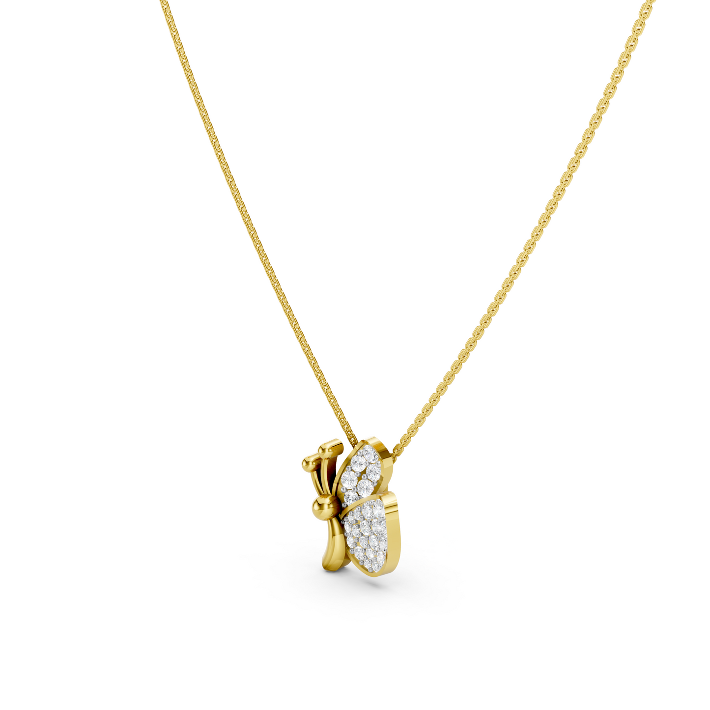 Collier papillon mignon et délicat