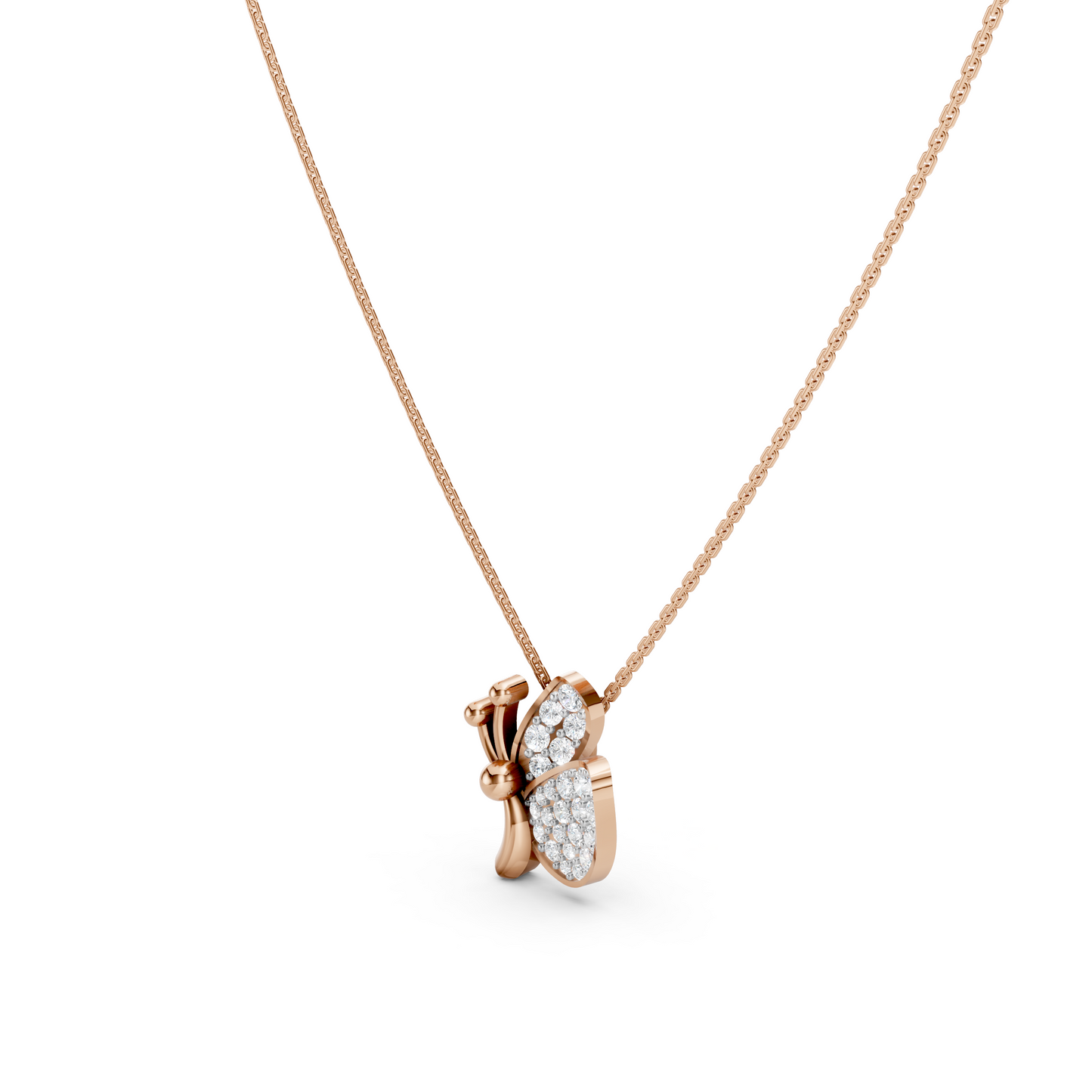 Collier papillon mignon et délicat