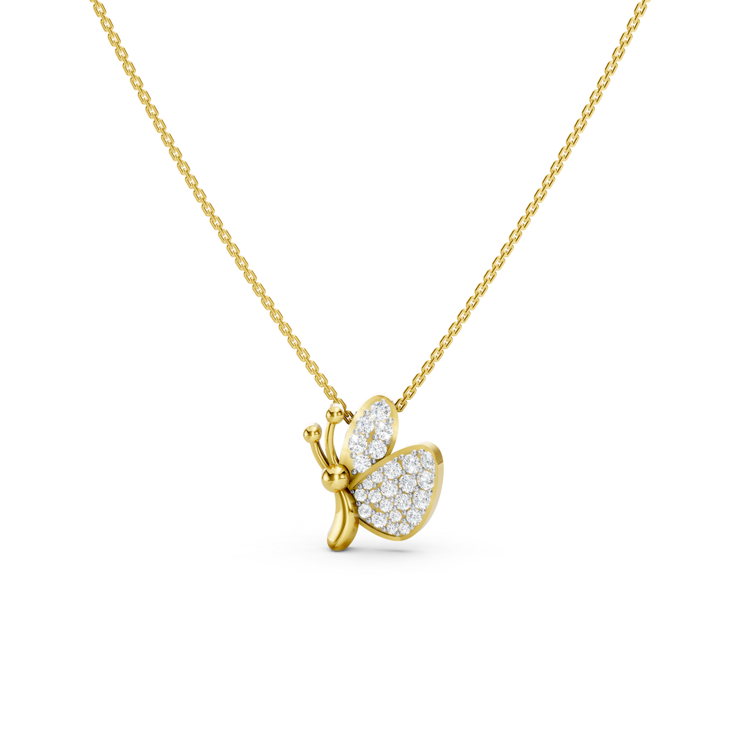 Collier papillon mignon et délicat