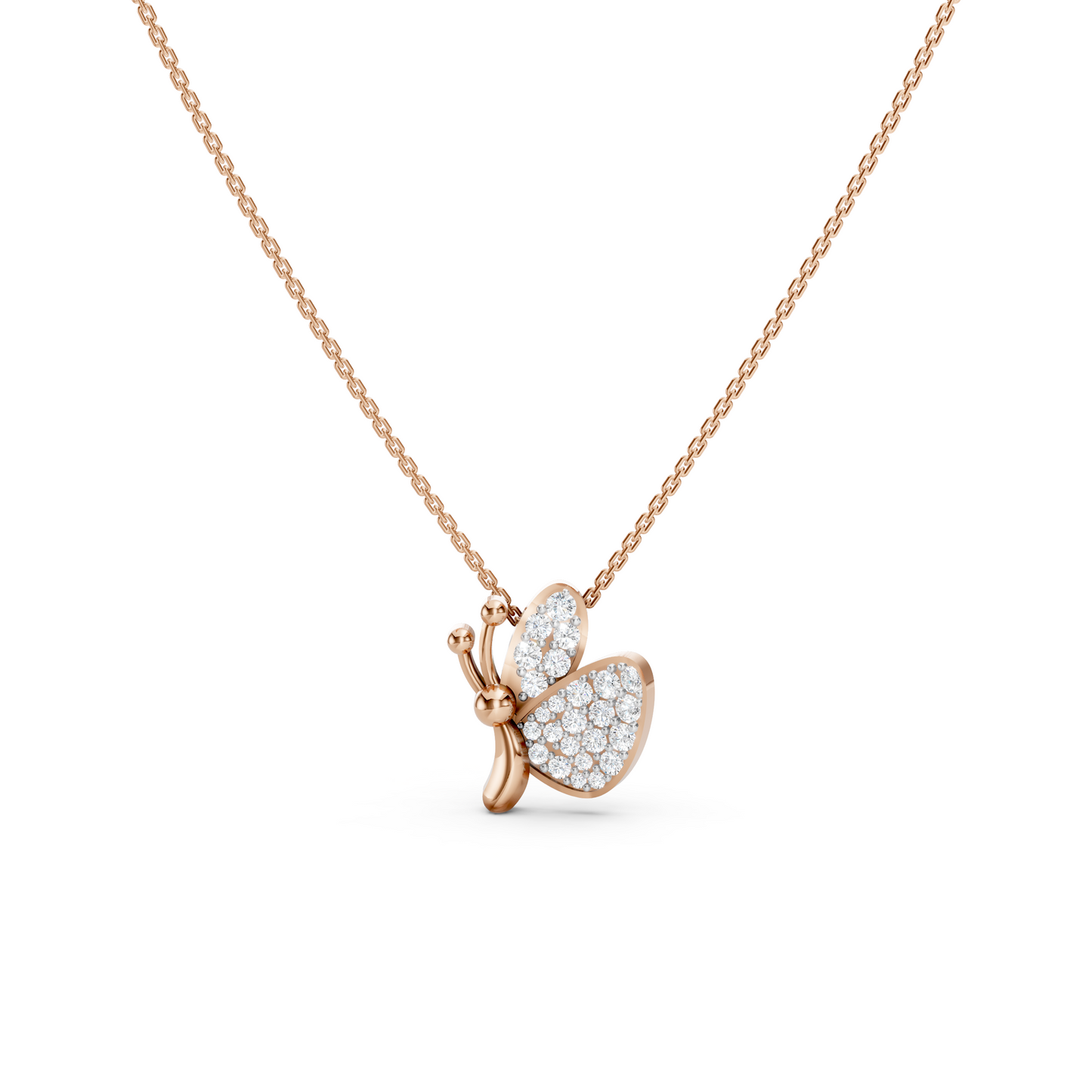 Collier papillon mignon et délicat