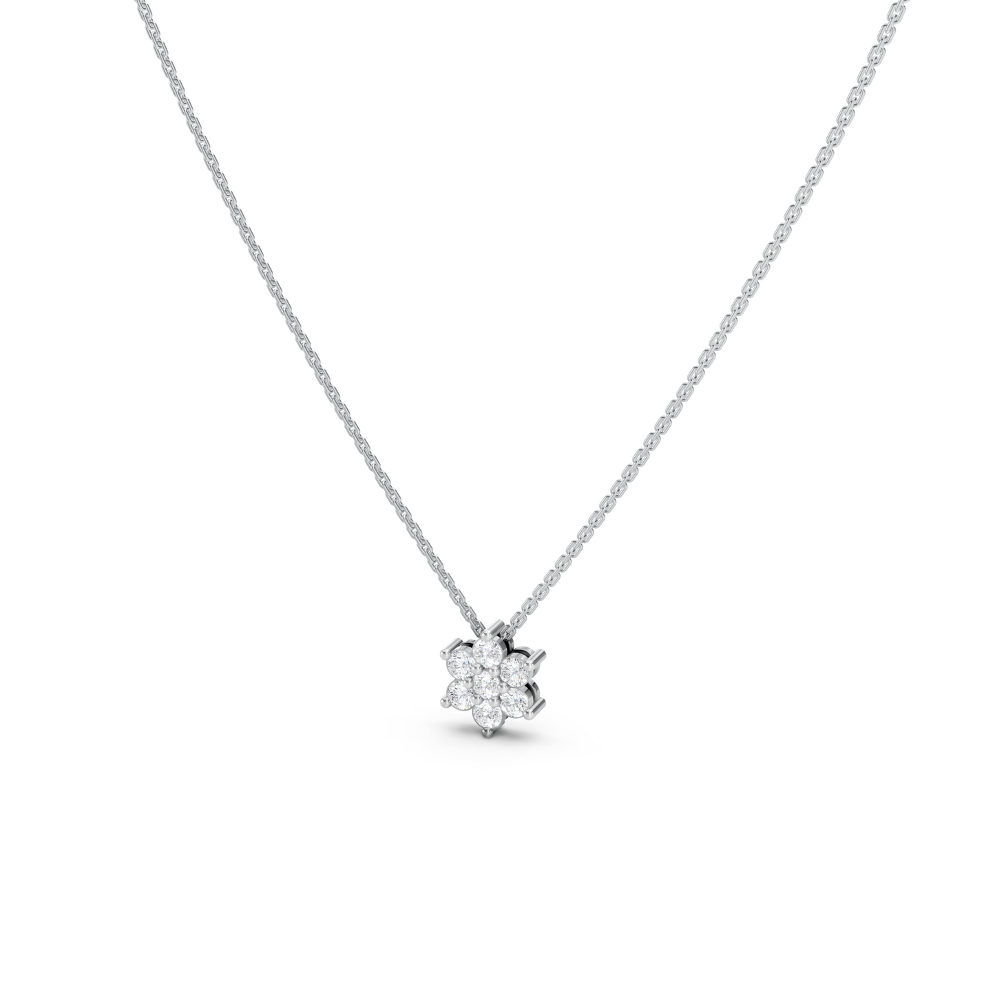 Collier délicat avec mini-fleurs