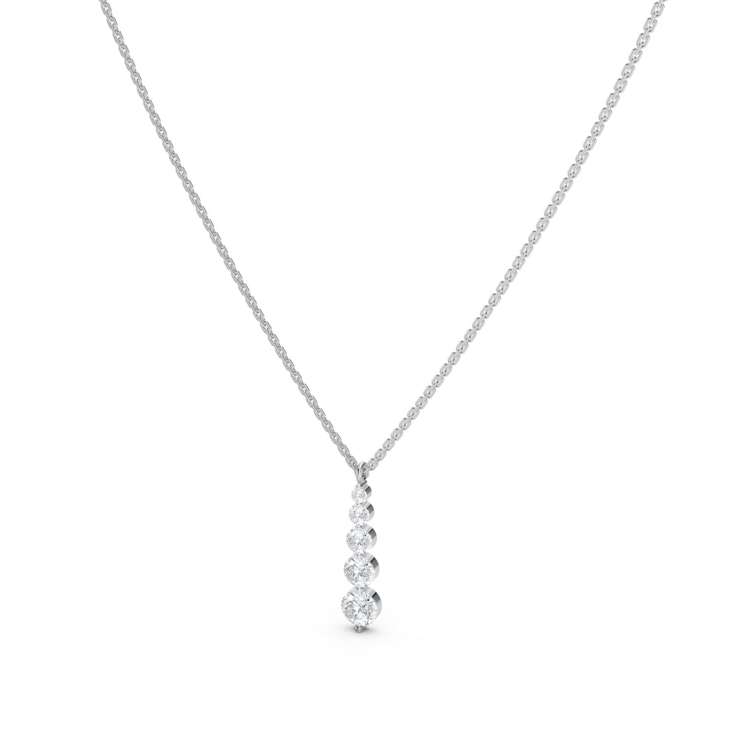 Collier 5 diamants