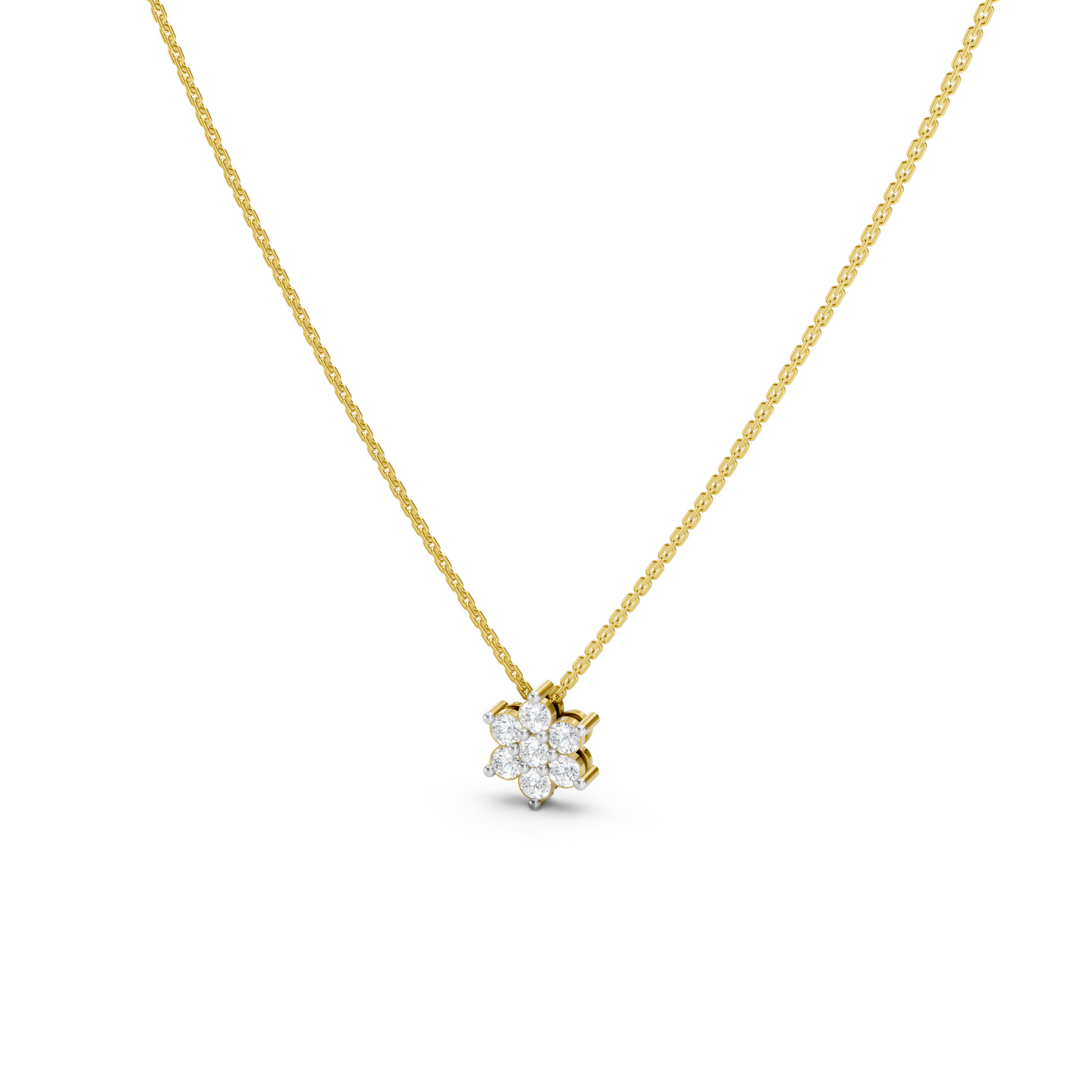 Collier délicat avec mini-fleurs