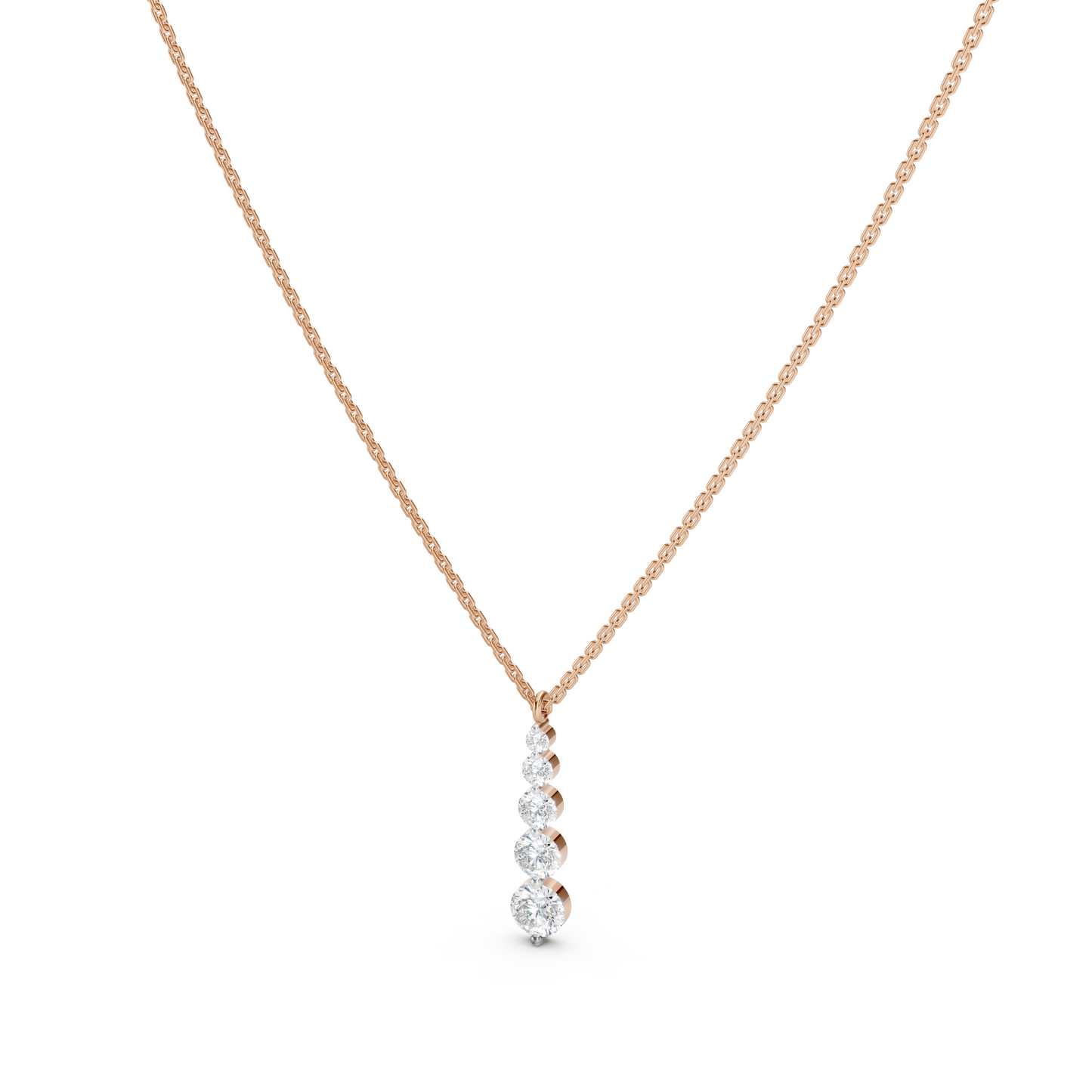 Collier 5 diamants