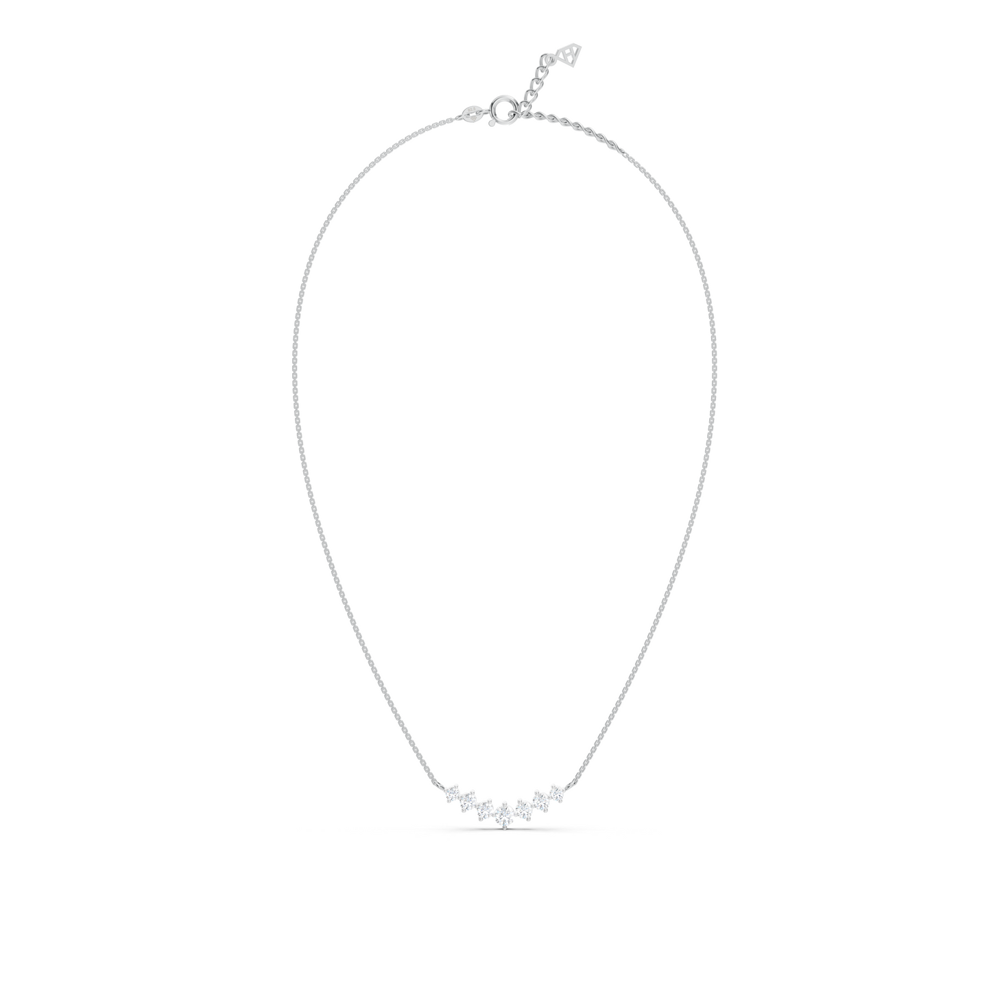 Dainty Curve Diamond Necklace