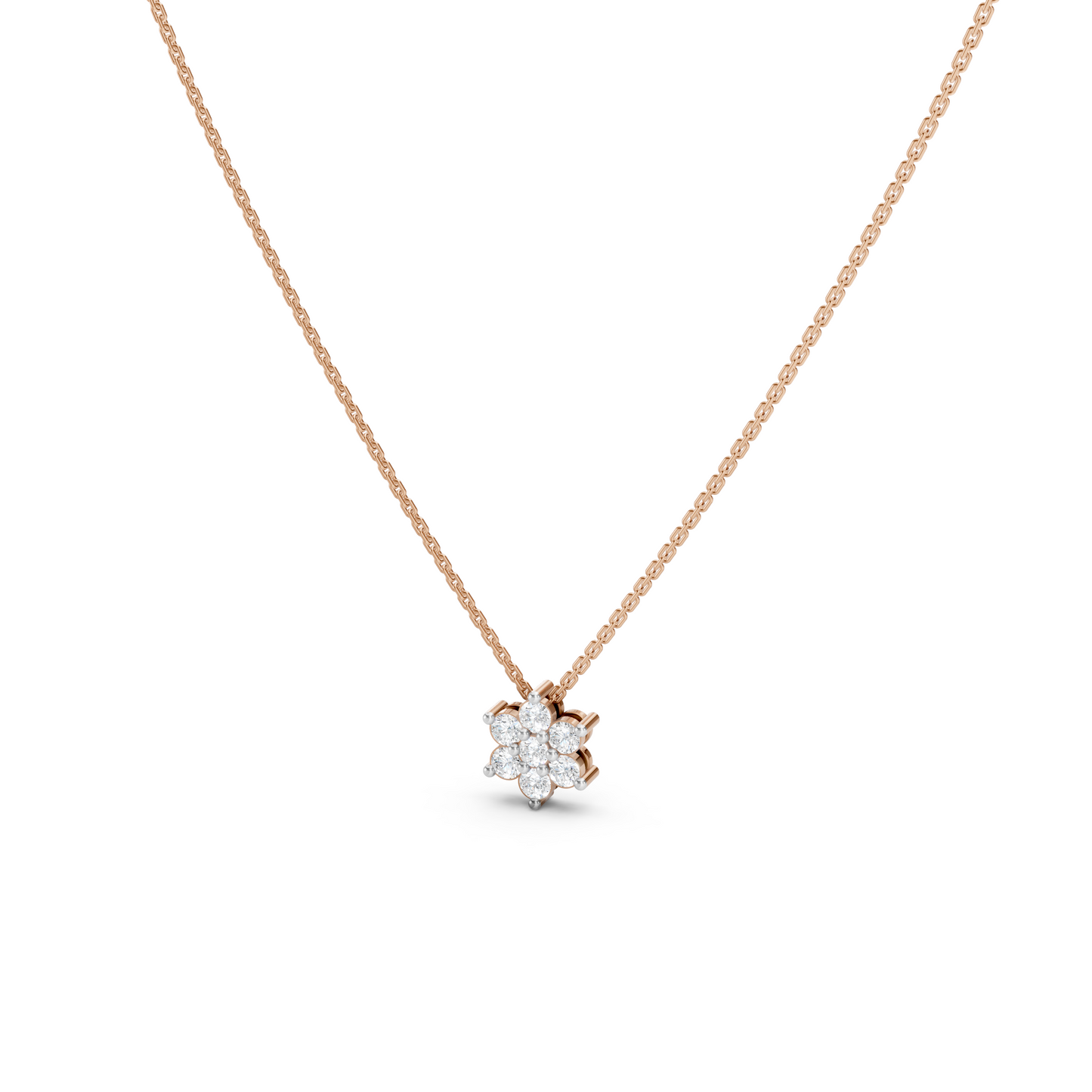 Collier délicat avec mini-fleurs