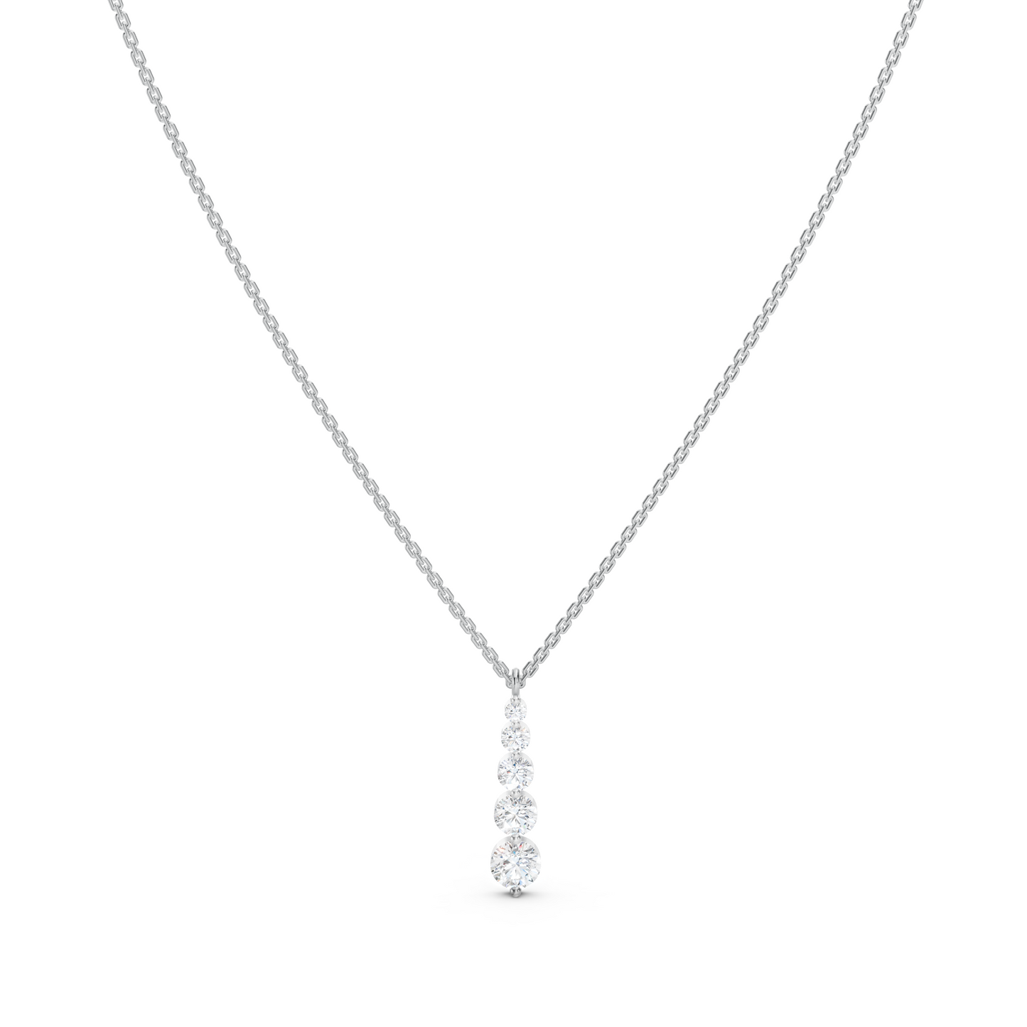 Collier 5 diamants