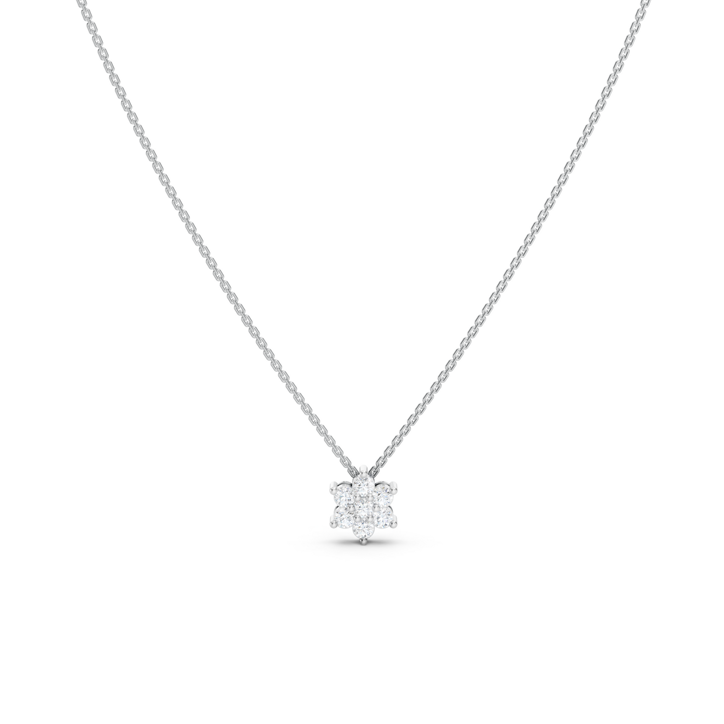 Collier délicat avec mini-fleurs