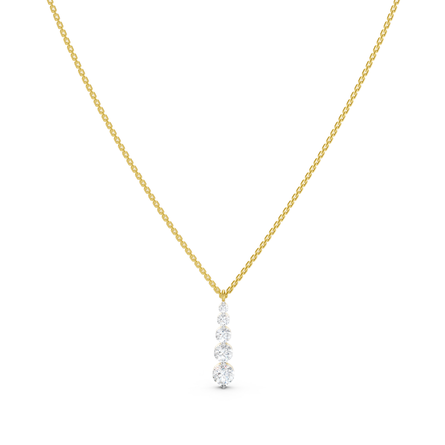 Collier 5 diamants