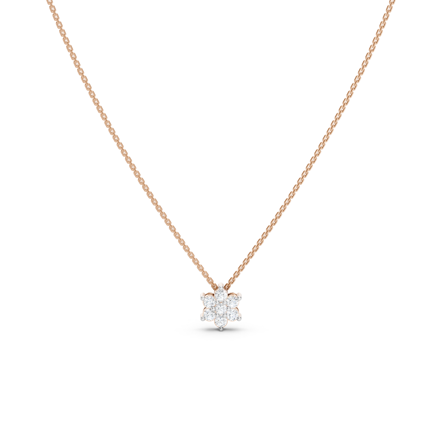 Collier délicat avec mini-fleurs