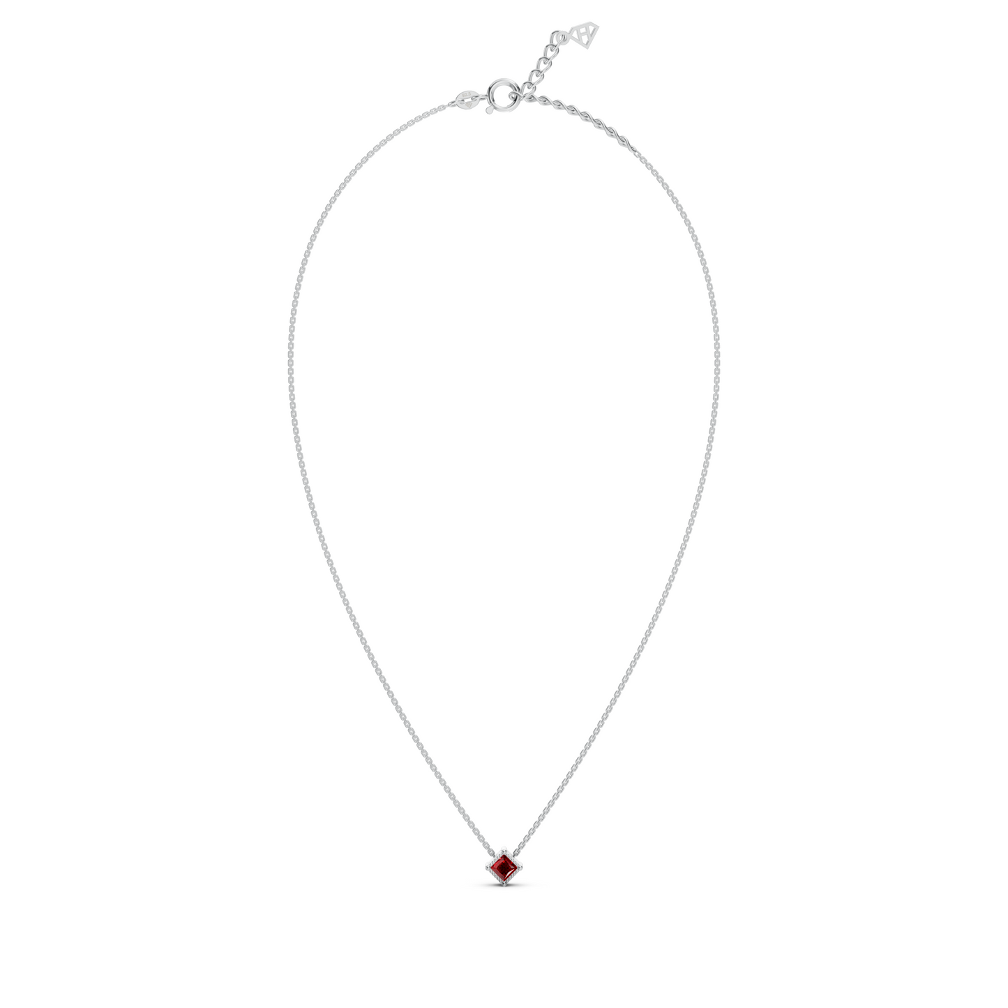 Dainty Pink Gemstone Necklace