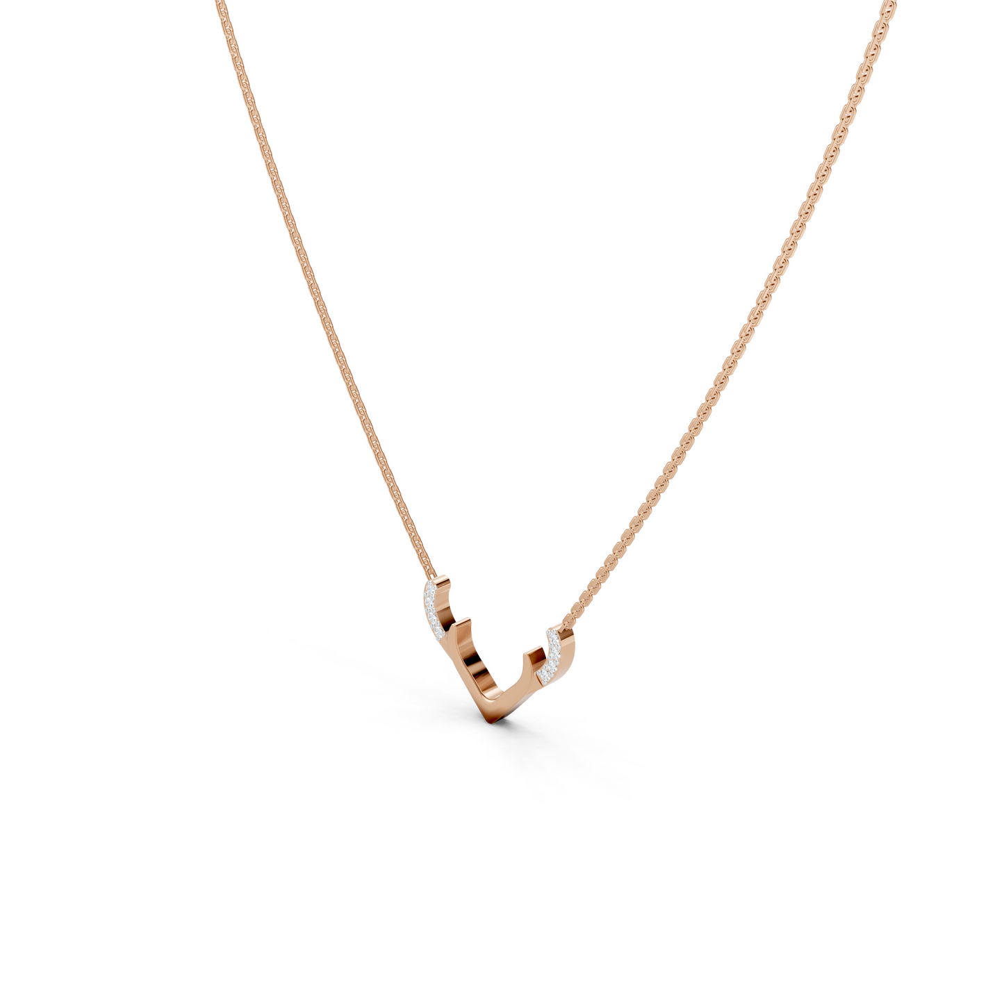 Diamond Antler Necklace